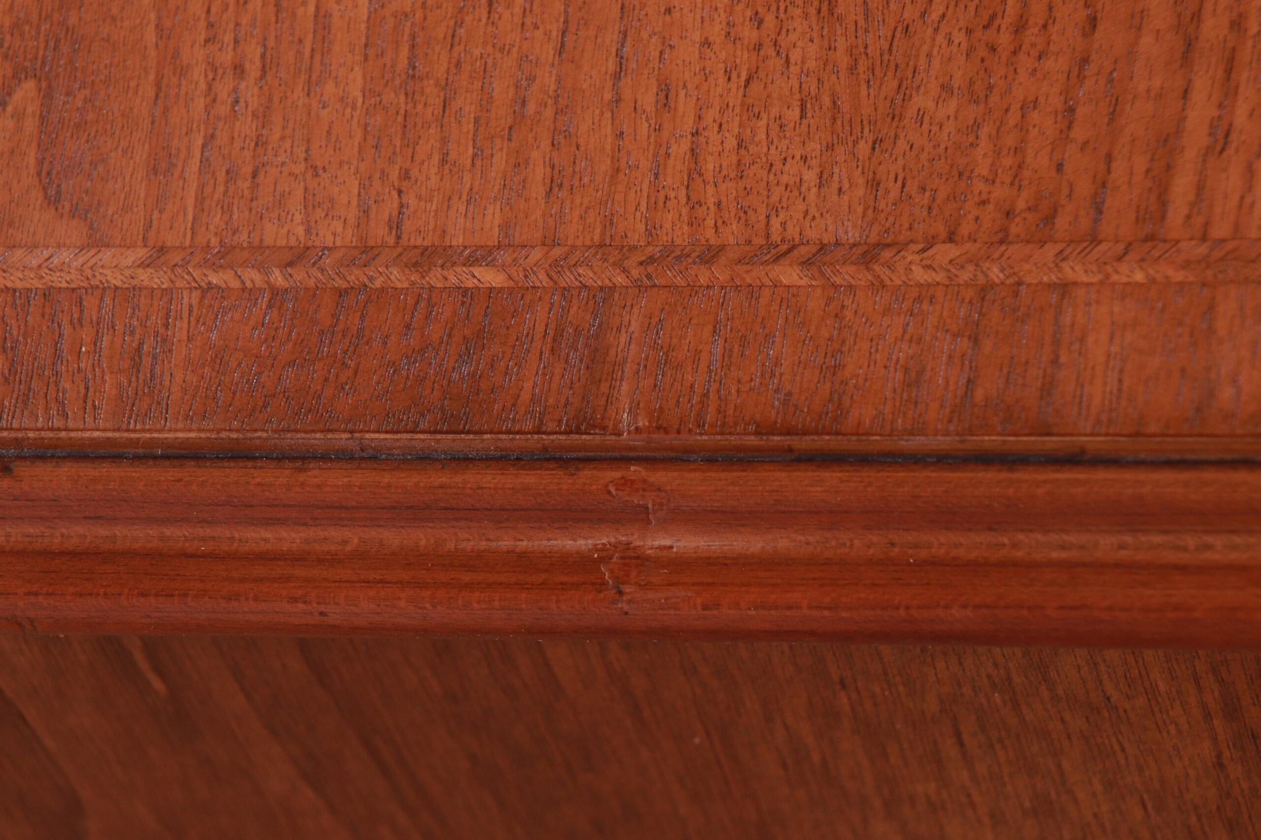 Baker Furniture Georgian Burled Walnut Executive Credenza Desk, Newly Refinished - Image 13