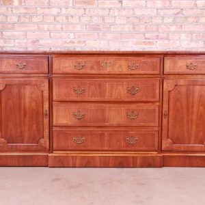 Baker Furniture Georgian Mahogany Sideboard or Bar Cabinet