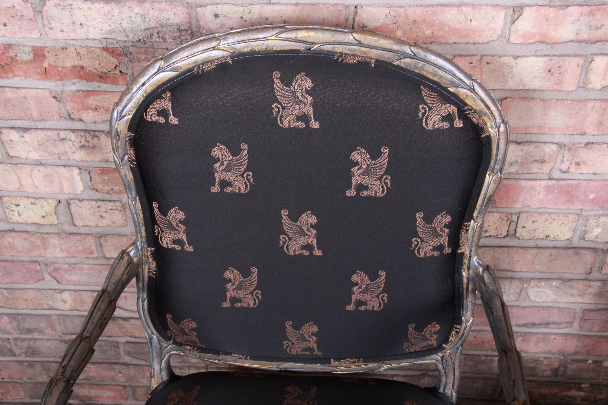 Baker Furniture Louis XV Silver Gilt Fauteuils, Pair - Image 6