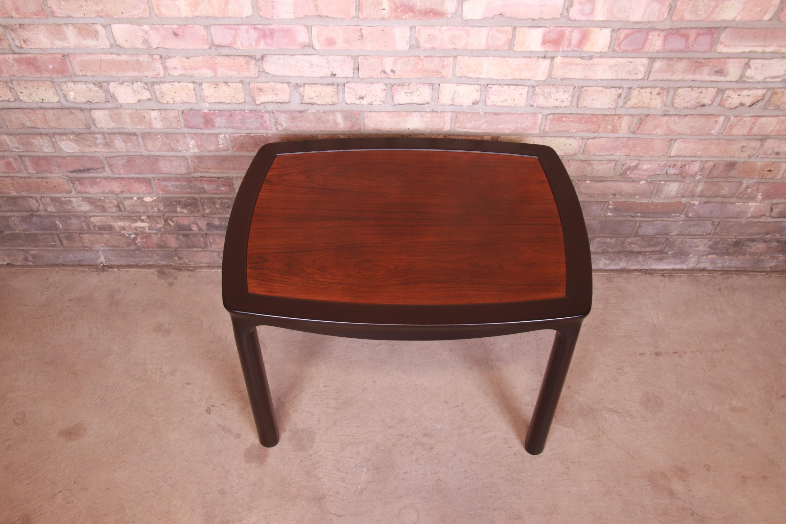 Edward Wormley for Dunbar Rosewood Occasional Side Table, Newly Refinished - Image 7