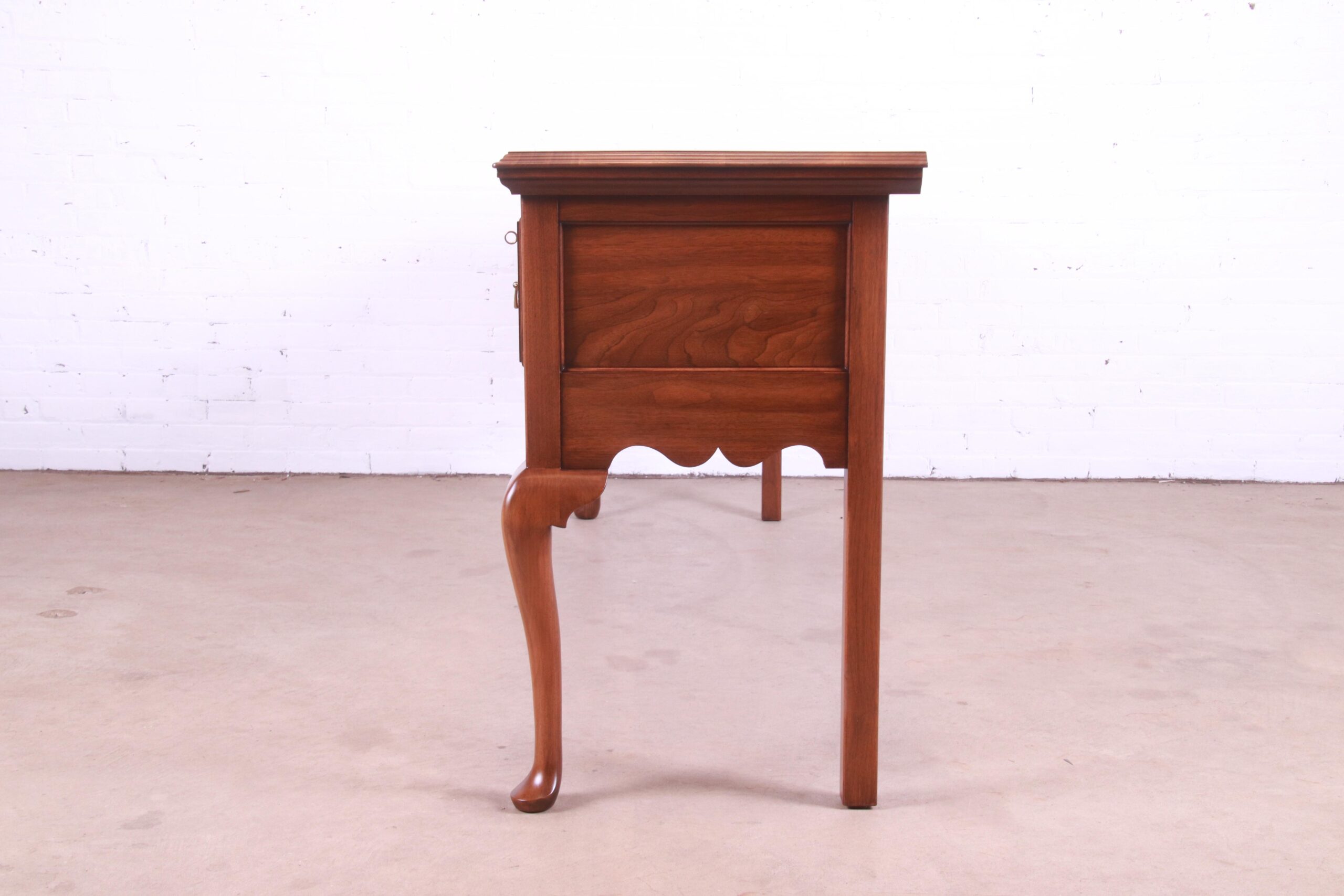 Henkel Harris Queen Anne Solid Walnut Sideboard Credenza, Newly Refinished - Image 11
