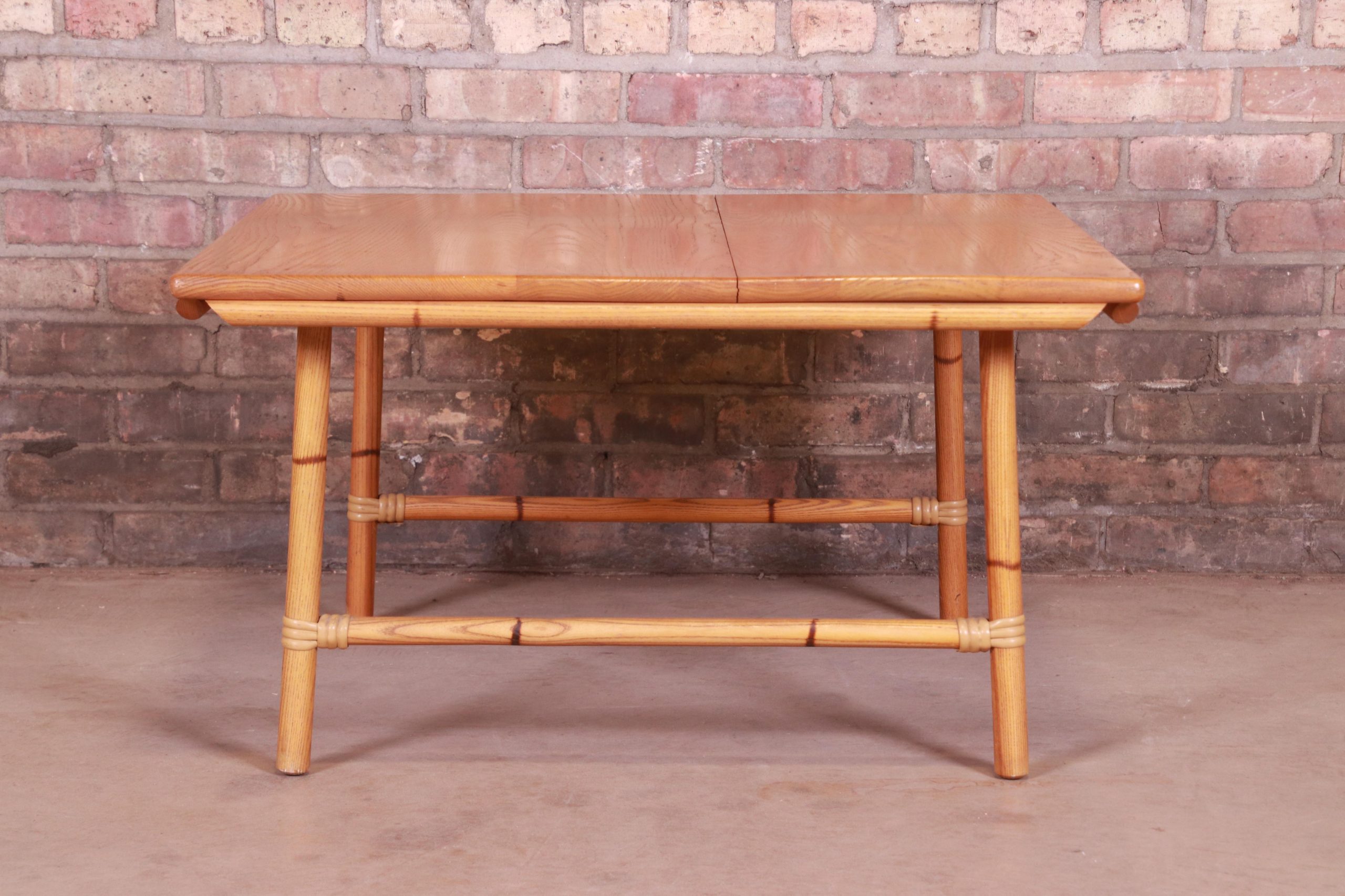 Heywood Wakefield Ashcraft Mid-Century Modern Hollywood Regency Bamboo Form Coffee Table, 1950s - Image 7