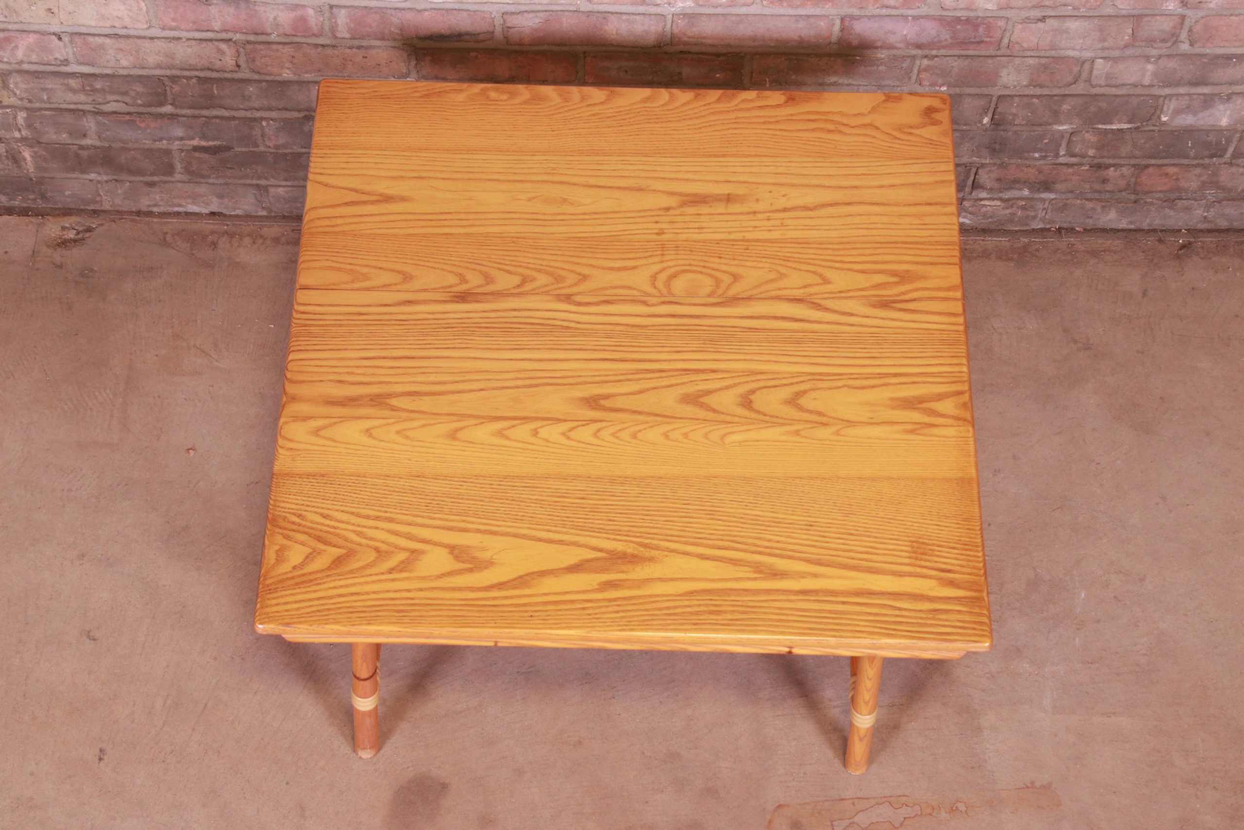 Heywood Wakefield Ashcraft Mid-Century Modern Hollywood Regency Bamboo Form Coffee Table, 1950s - Image 8