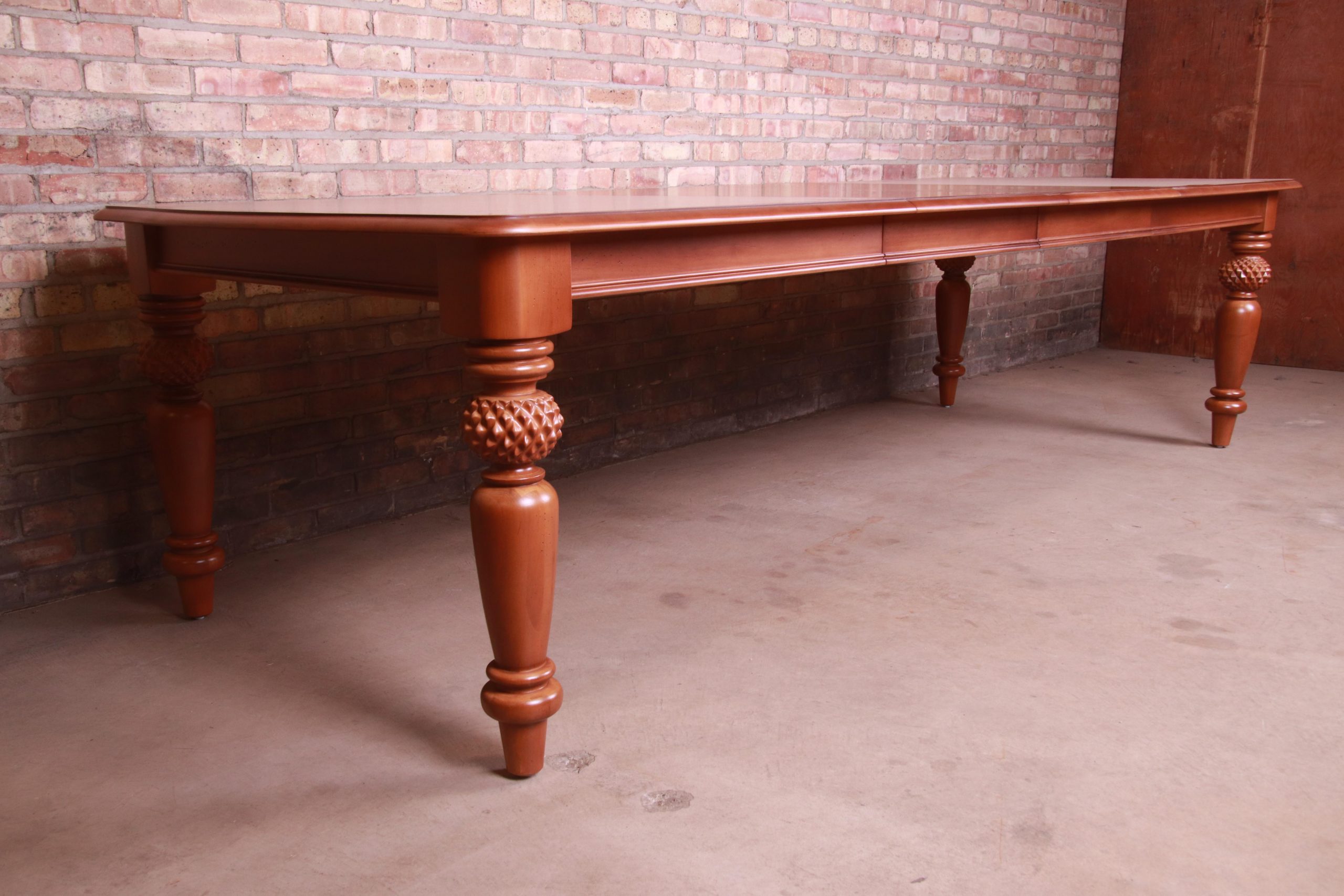 Lexington Tommy Bahama Collection Maple Extension Dining Table, Newly Refinished - Image 3