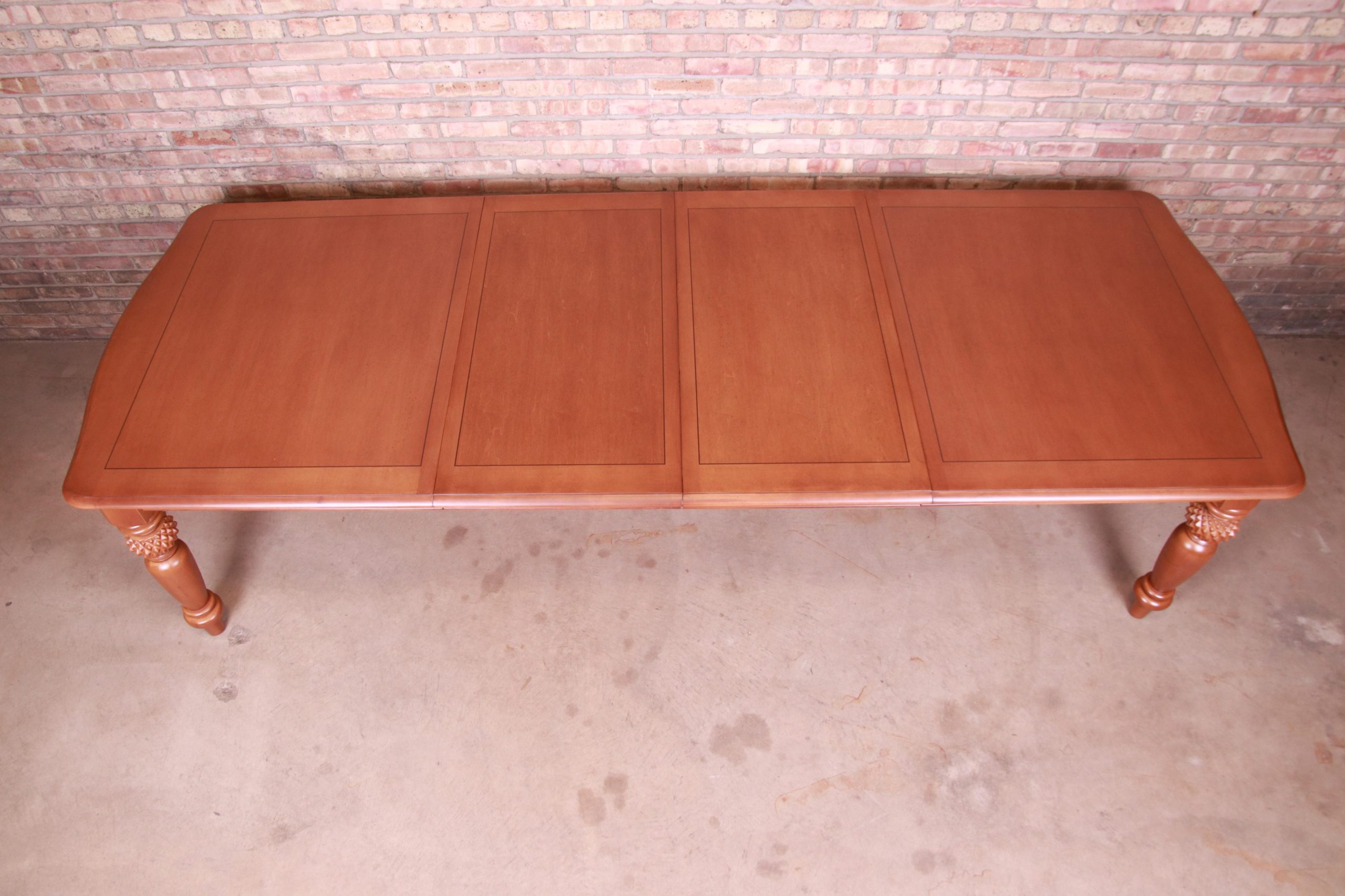 Lexington Tommy Bahama Collection Maple Extension Dining Table, Newly Refinished - Image 7