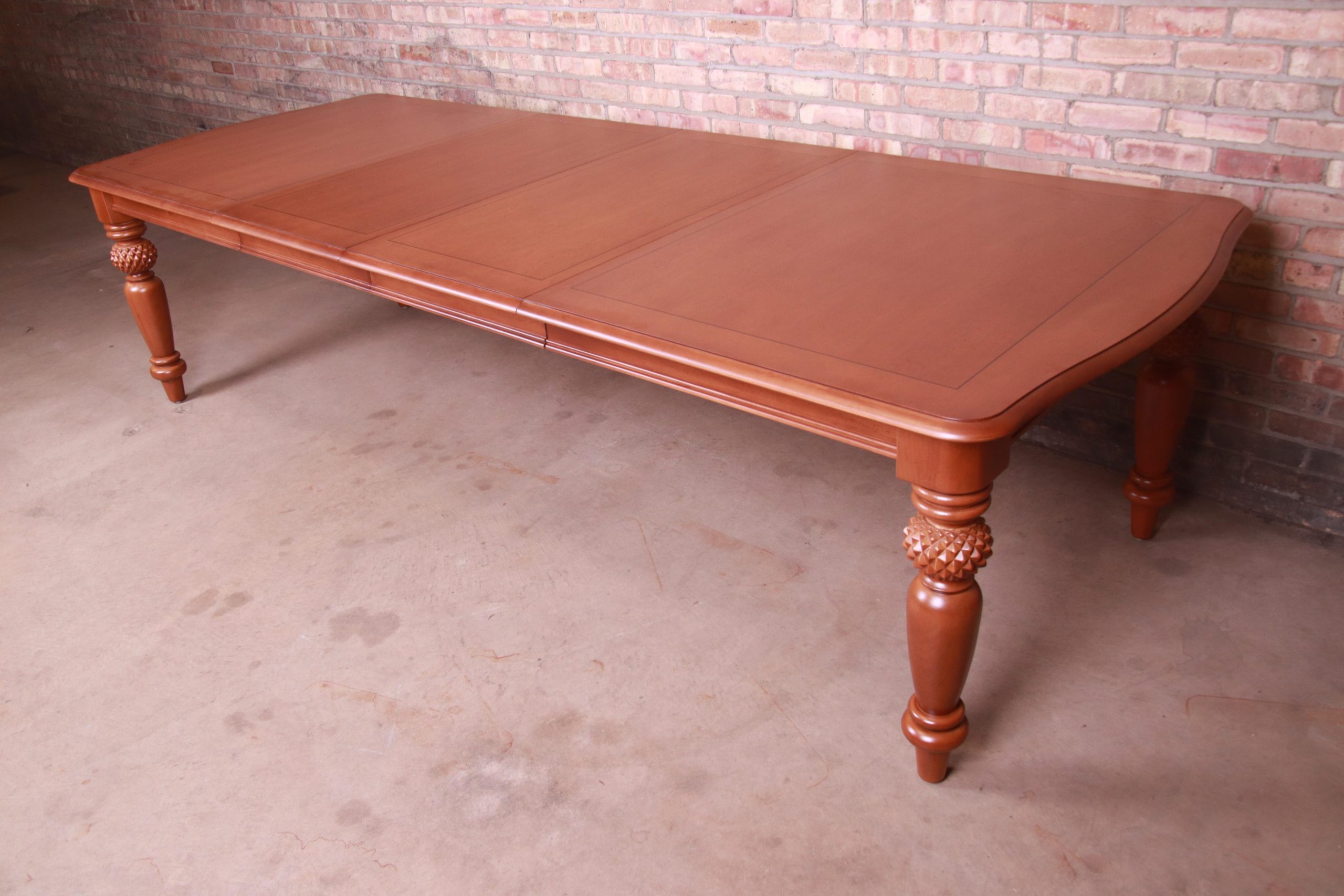 Lexington Tommy Bahama Collection Maple Extension Dining Table, Newly Refinished - Image 6