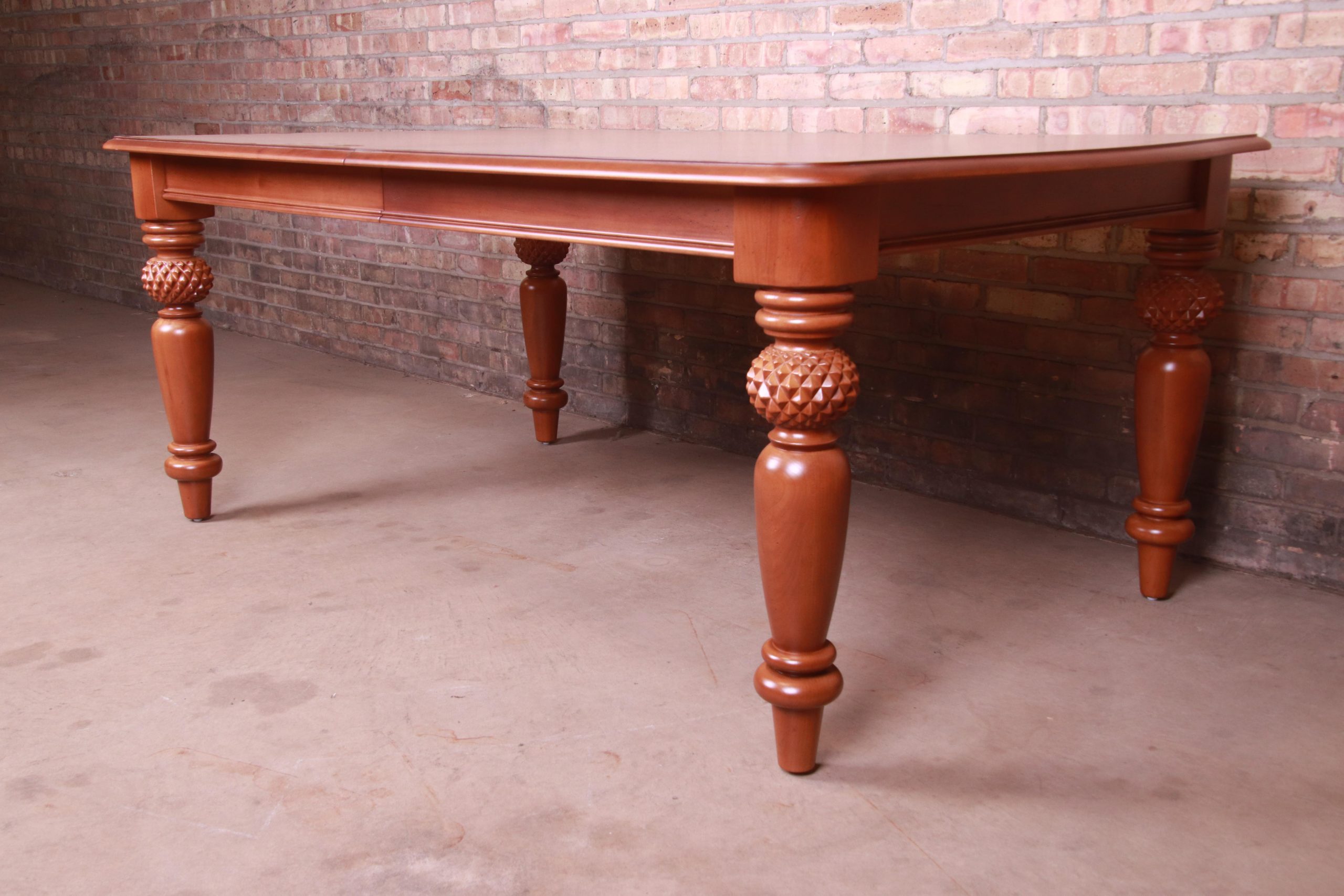 Lexington Tommy Bahama Collection Maple Extension Dining Table, Newly Refinished - Image 9