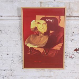 Rare Charles Eames Herman Miller "Design of the Century" Framed Advertising Poster