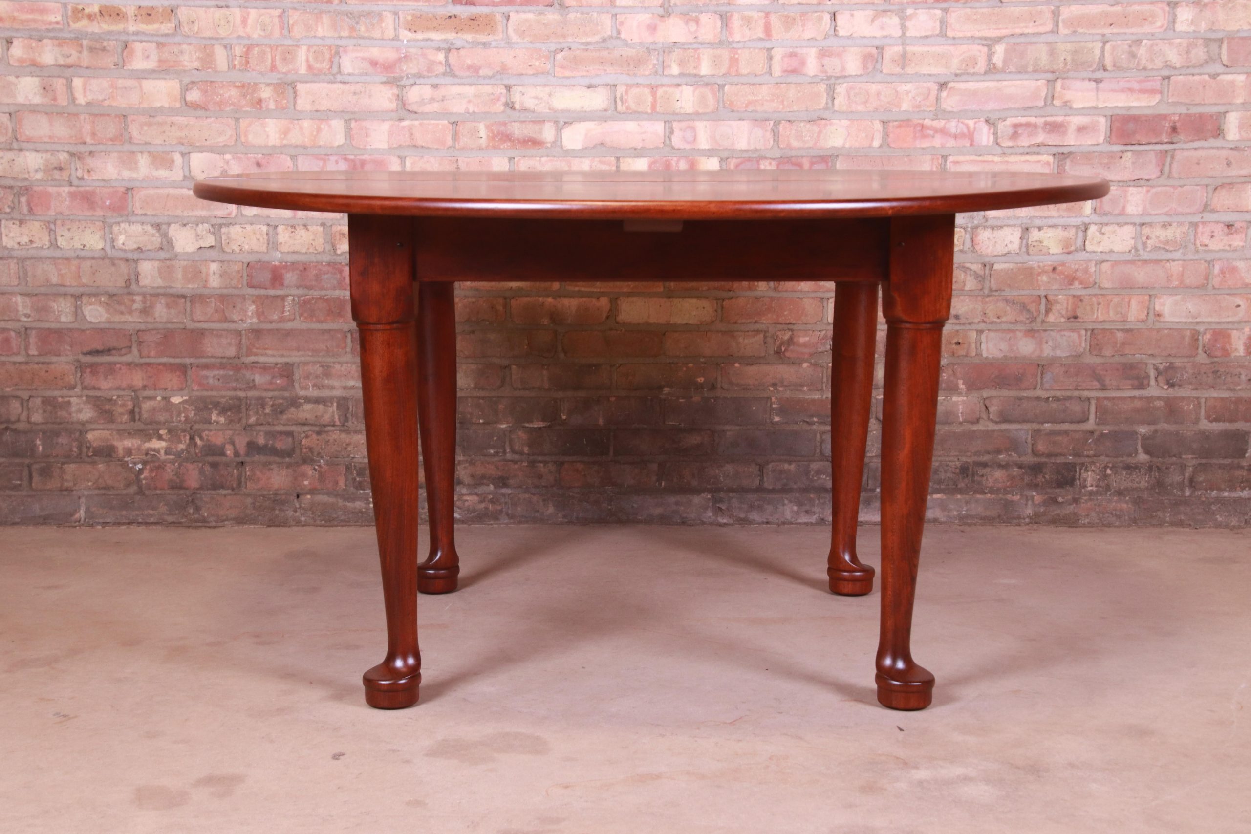 Stickley American Colonial Solid Cherry Wood Extension Dining Table, Newly Refinished - Image 9