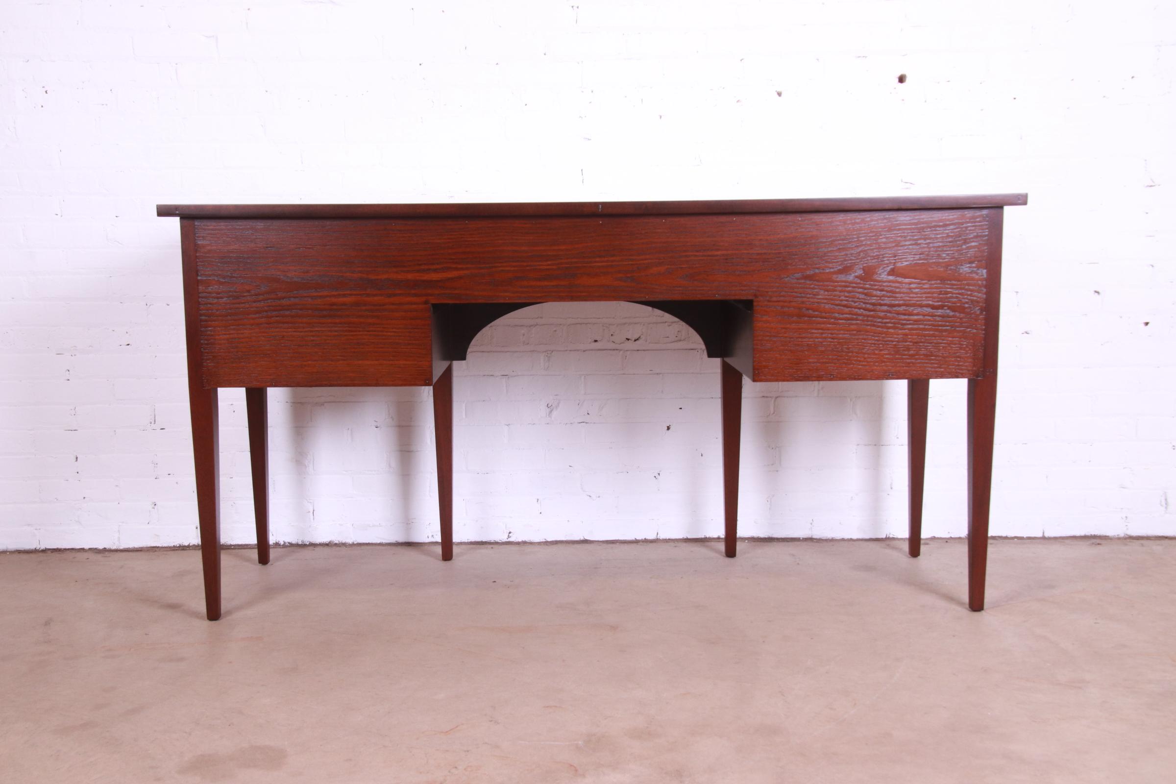 Baker Furniture Hepplewhite Flame Mahogany and Inlaid Satinwood Sideboard, Newly Refinished - Image 12