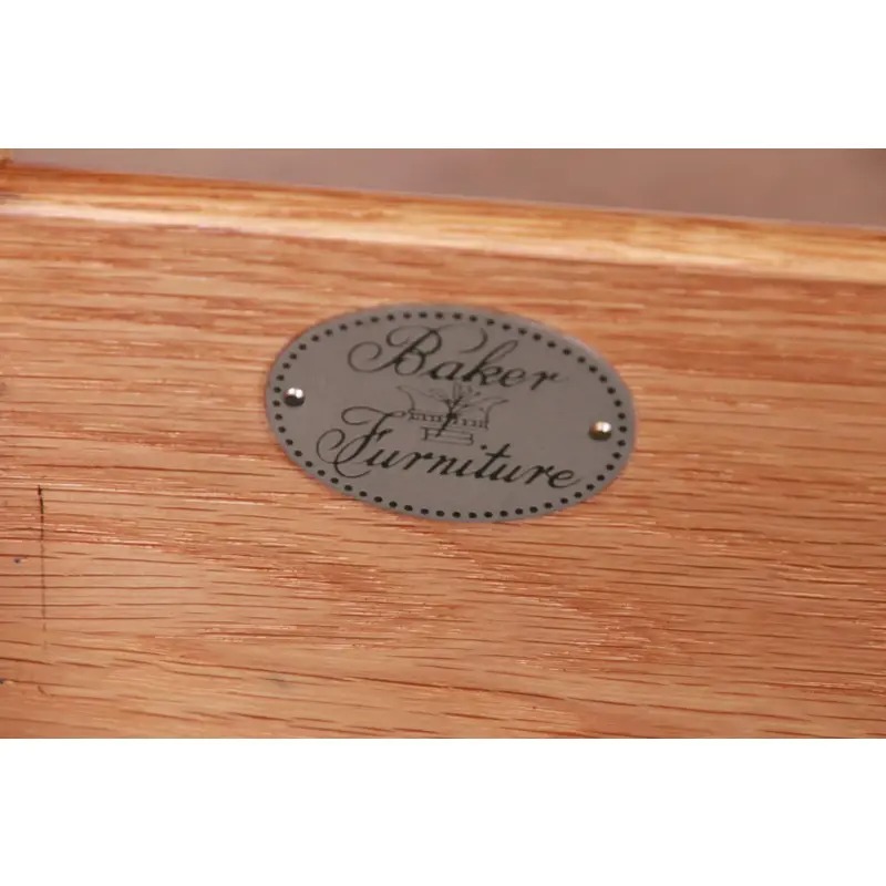 Baker Furniture Federal Inlaid Mahogany Demilune Sideboard Credenza, Newly Refinished - Image 12