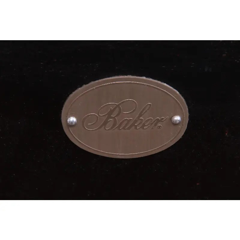 Baker Furniture Hollywood Regency Chinoiserie Monumental Black Lacquered Coffee Table - Image 12