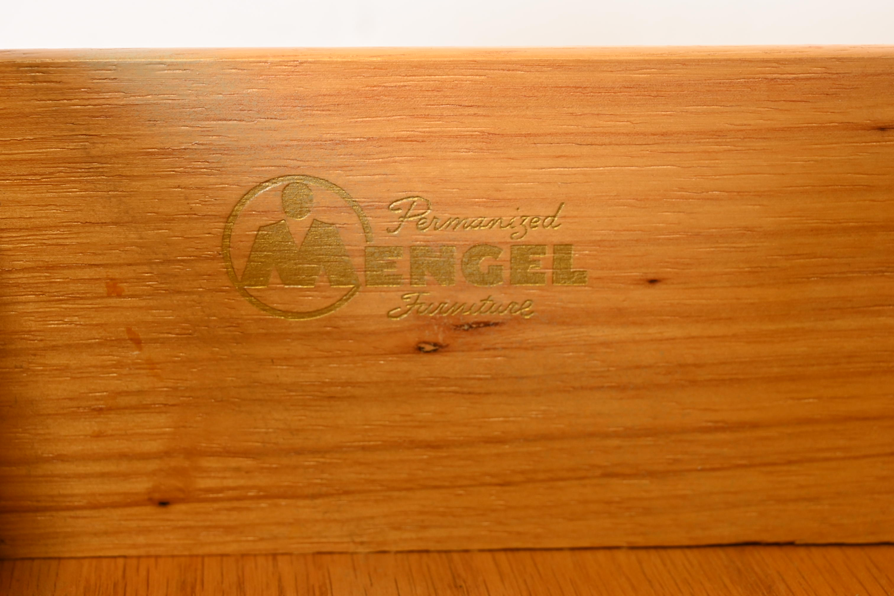 1950s Raymond Loewy for Mengel Mid-Century Modern Black Lacquered Highboy Dresser, Newly Refinished - Image 10