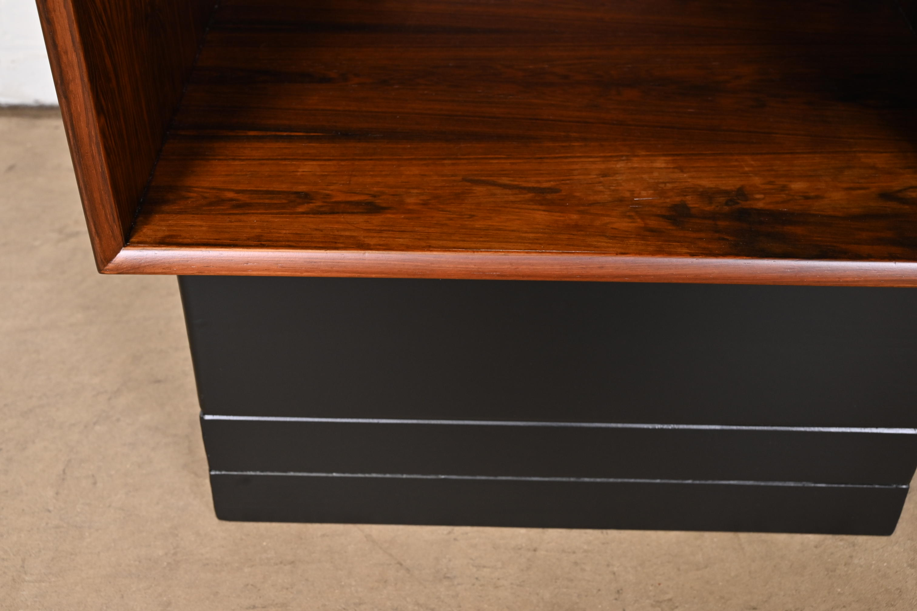 Westnofa Scandinavian Modern Rosewood Nightstands, Newly Refinished - Image 11