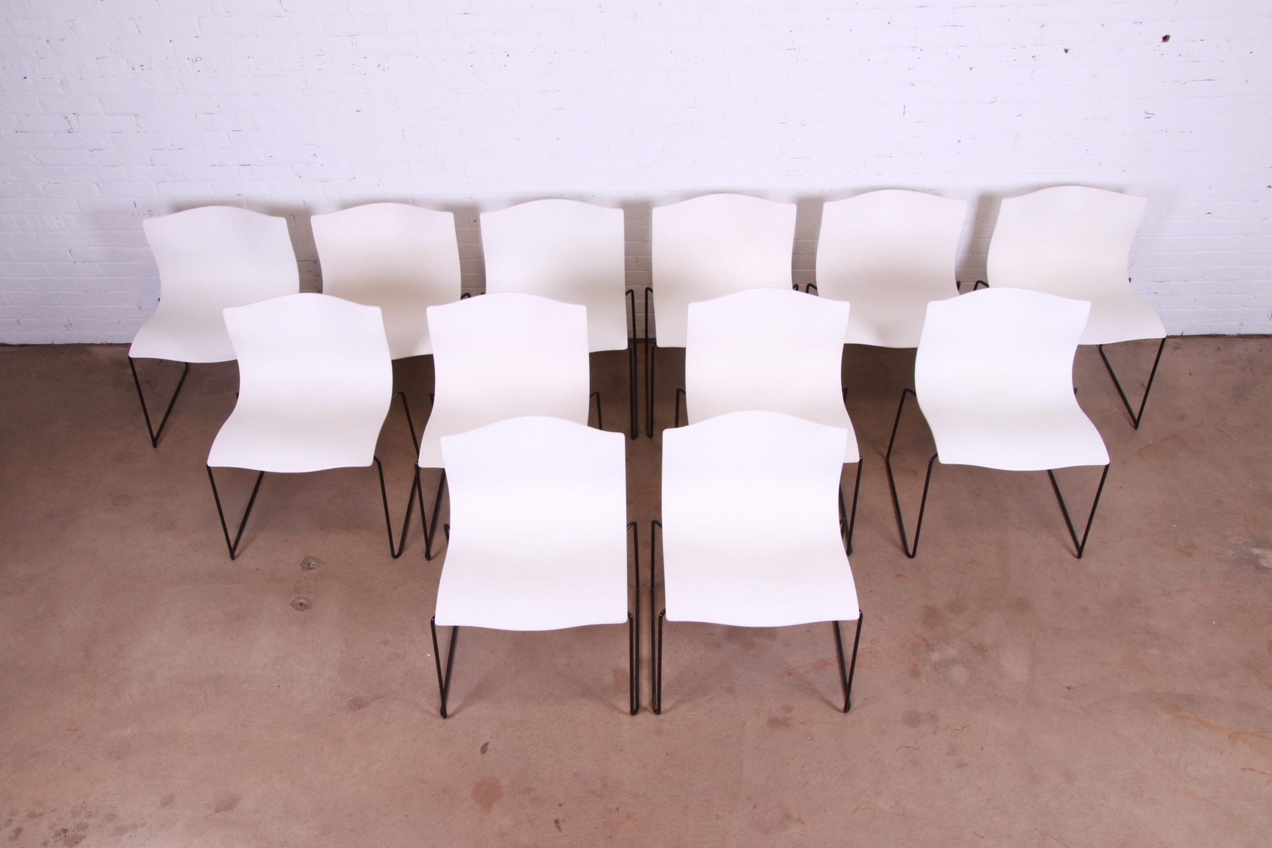 Massimo Vignelli for Knoll International Postmodern Handkerchief Chairs, Set of 12 - Image 5