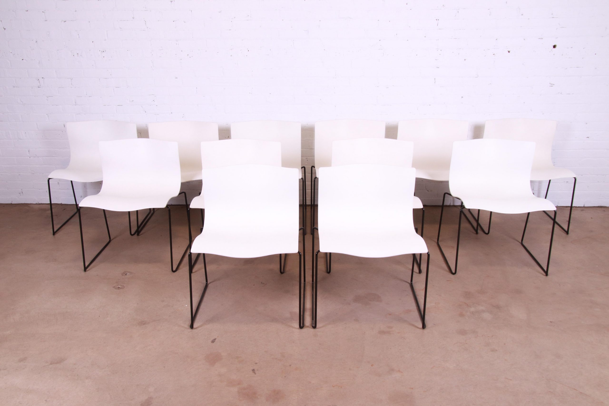 Massimo Vignelli for Knoll International Postmodern Handkerchief Chairs, Set of 12 - Image 4
