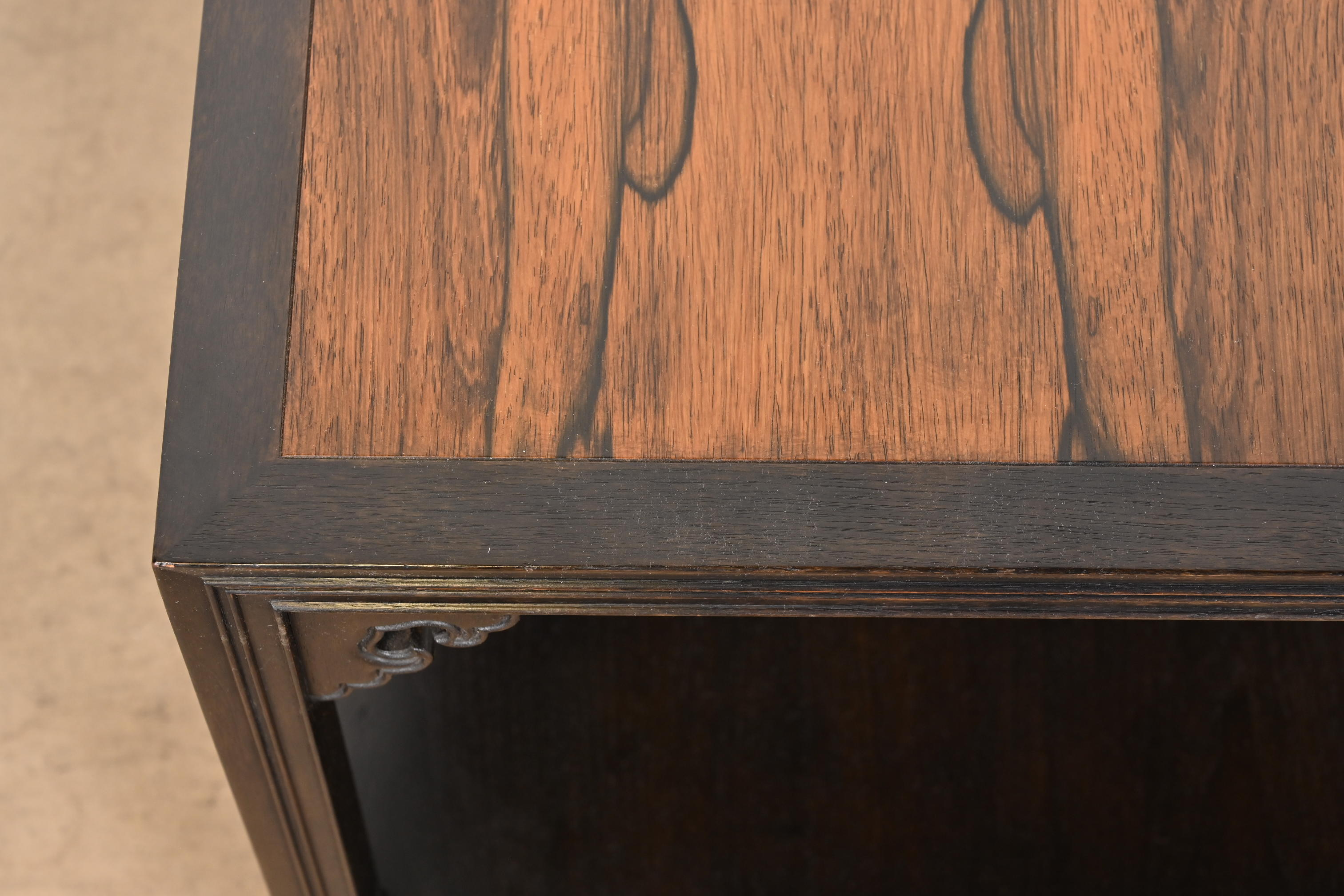 Michael Taylor for Baker Far East Collection Chinoiserie Rosewood Cocktail Table or Occasional Side Table - Image 6