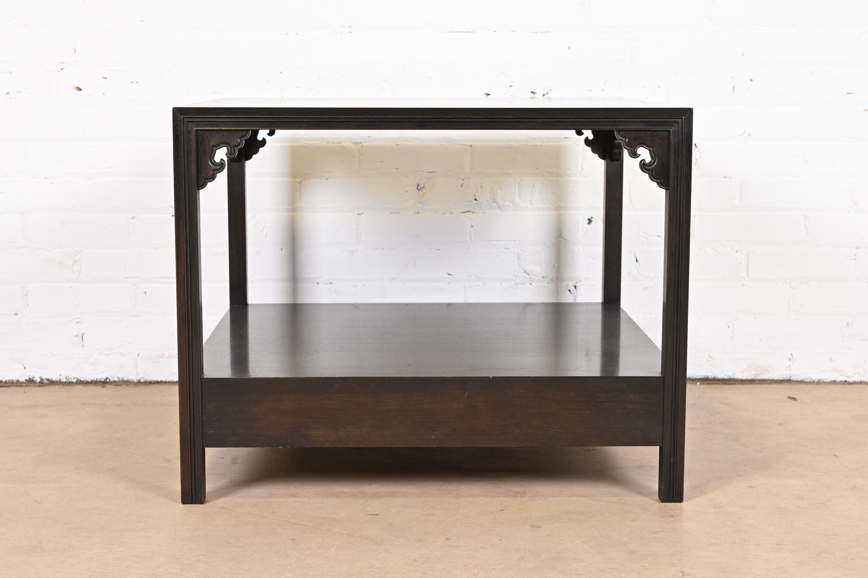 Michael Taylor for Baker Far East Collection Chinoiserie Rosewood Cocktail Table or Occasional Side Table - Image 11