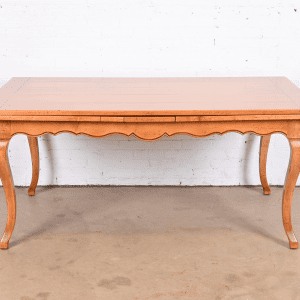 Baker Furniture Italian Provincial Maple Harvest Farm Table, Newly Refinished