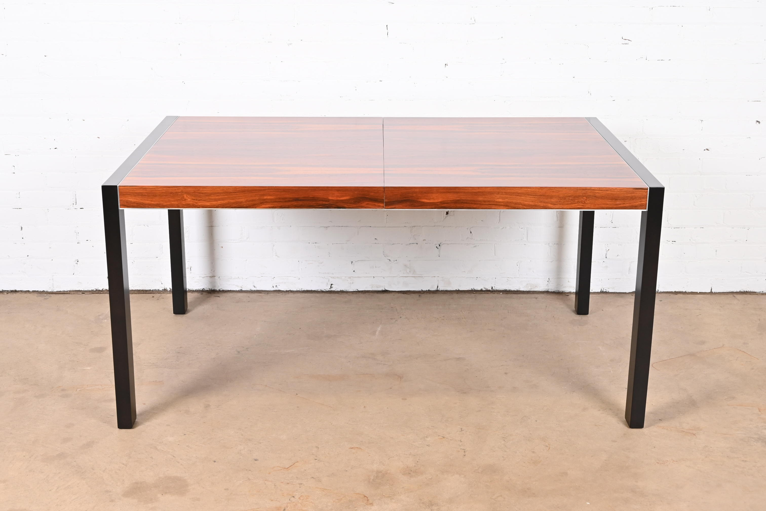 Robert Baron for Glenn of California Rosewood Parsons Dining Table, Newly Refinished - Image 8