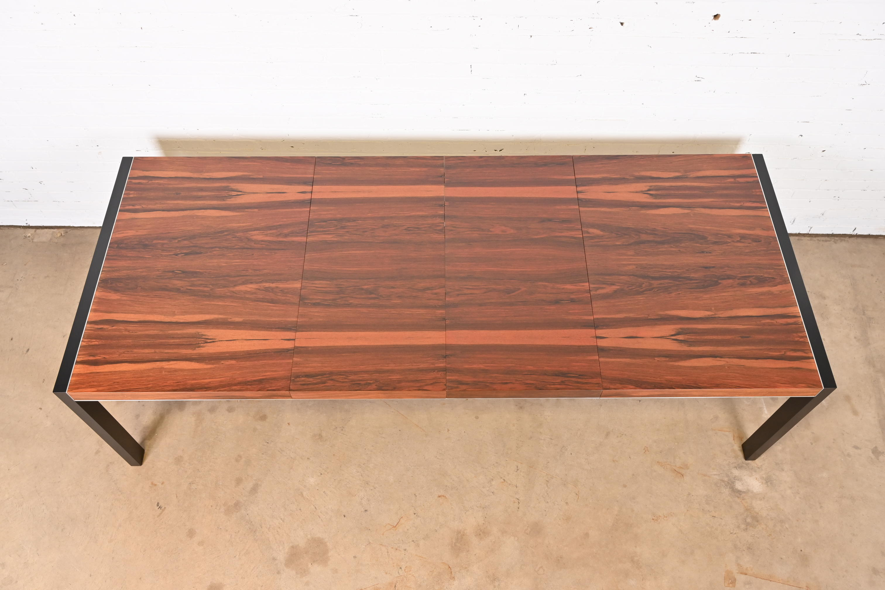 Robert Baron for Glenn of California Rosewood Parsons Dining Table, Newly Refinished - Image 6