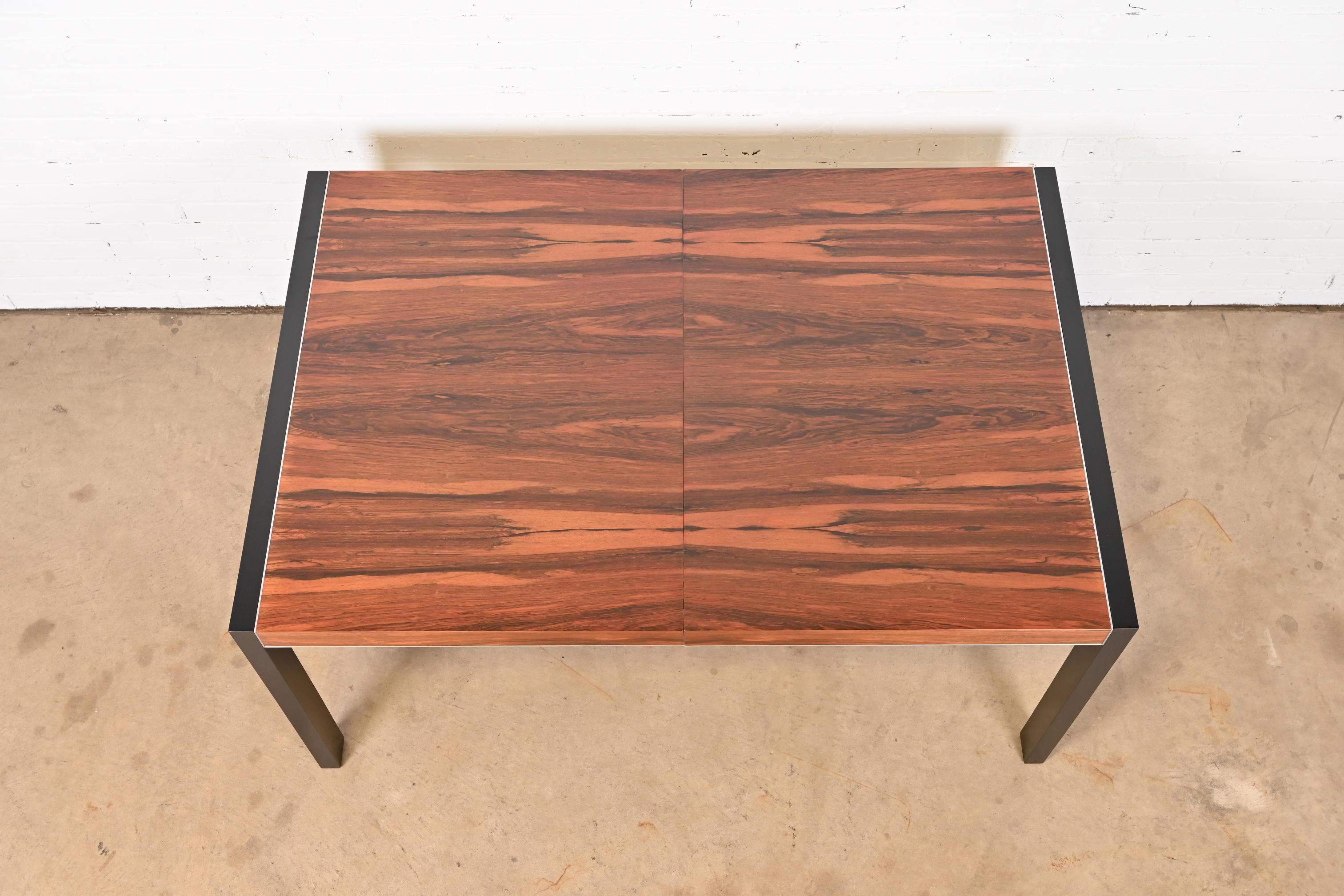 Robert Baron for Glenn of California Rosewood Parsons Dining Table, Newly Refinished - Image 10