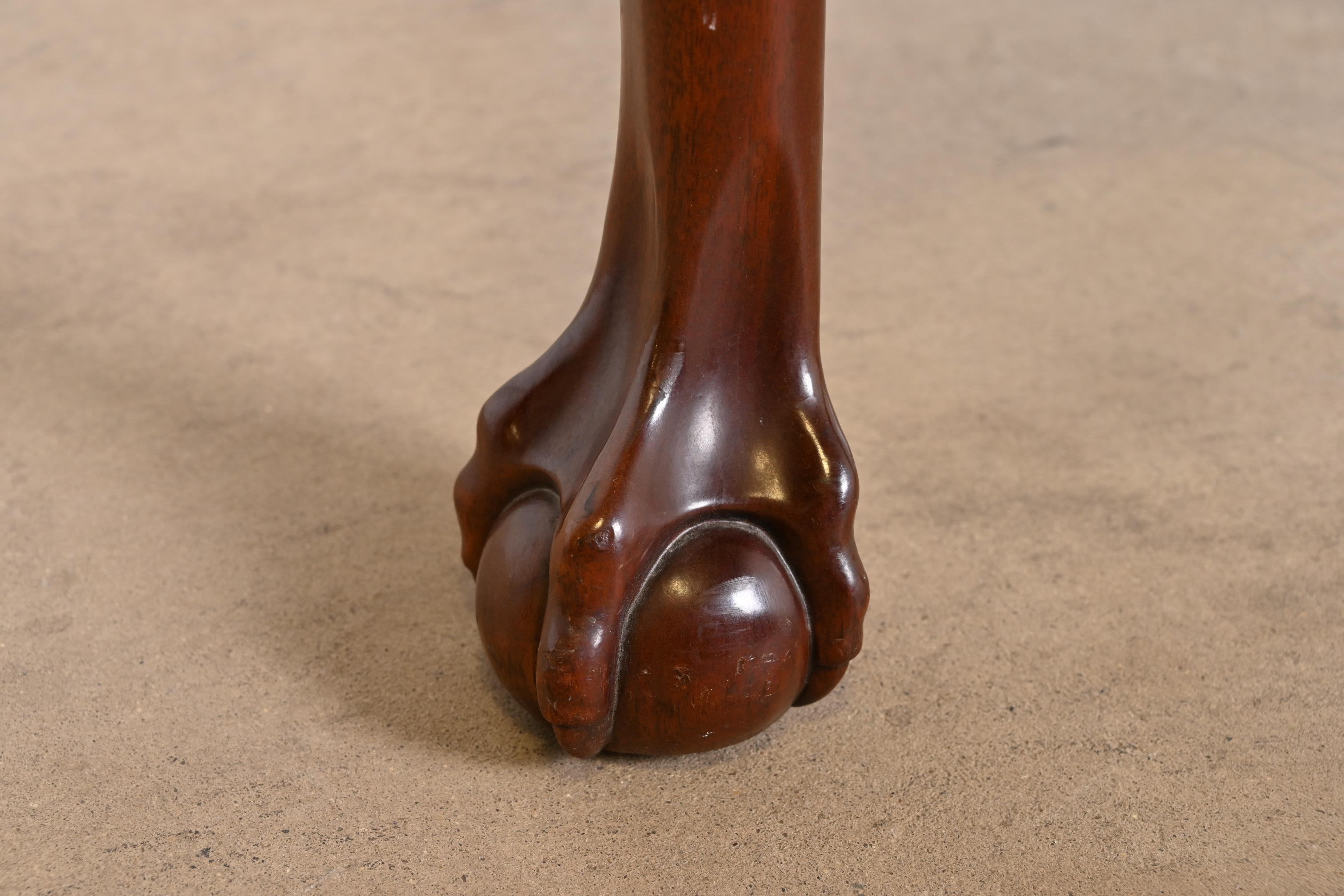 Kindel Furniture Georgian Carved Mahogany Dining Armchairs, Set of Six - Image 11