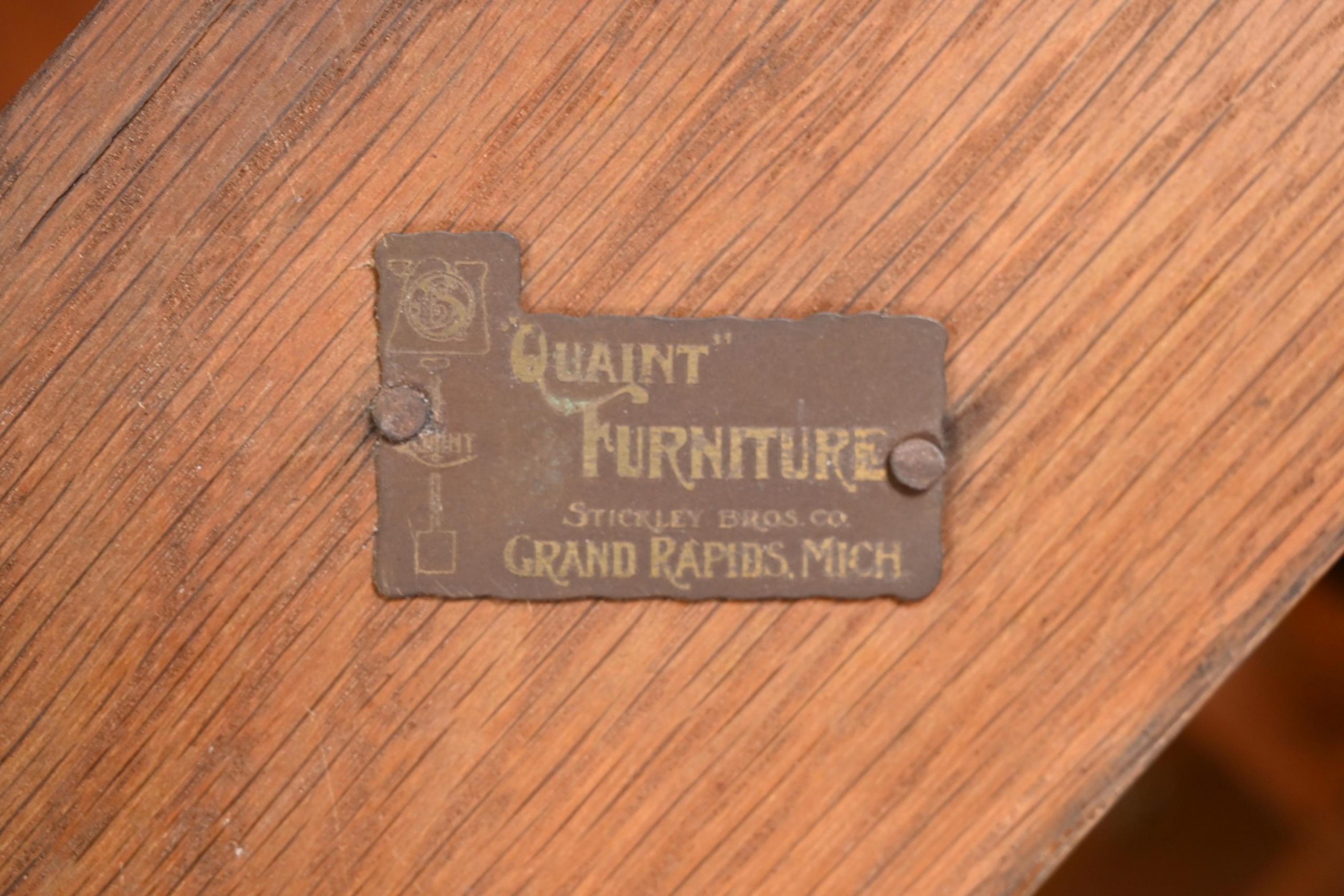 Antique Stickley Brothers Mission Oak Arts & Crafts Desk or Library Table, Newly Restored - Image 12