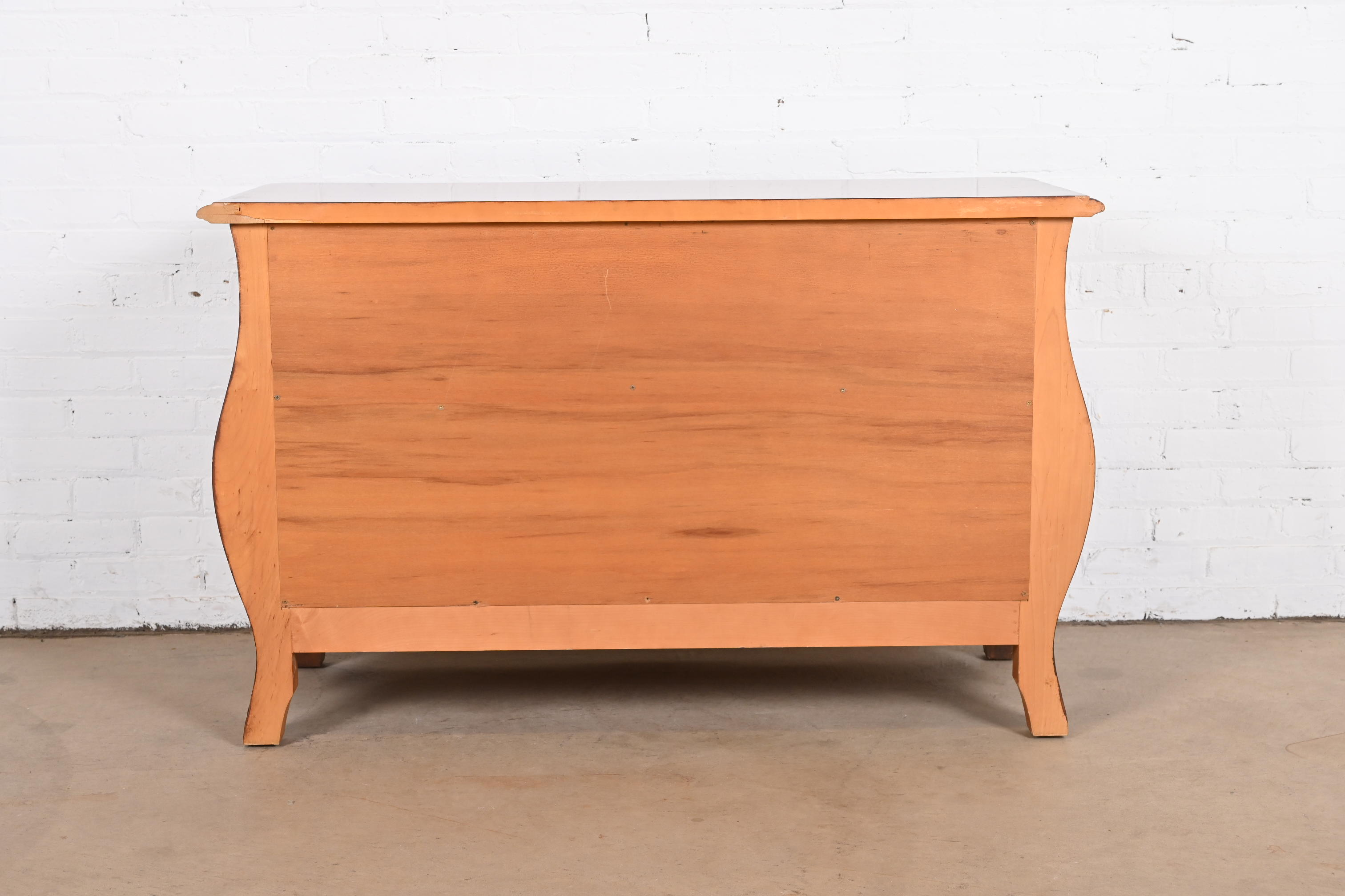 Italian Louis XV Carved Cherry Wood Commode or Bombay Chest - Image 12