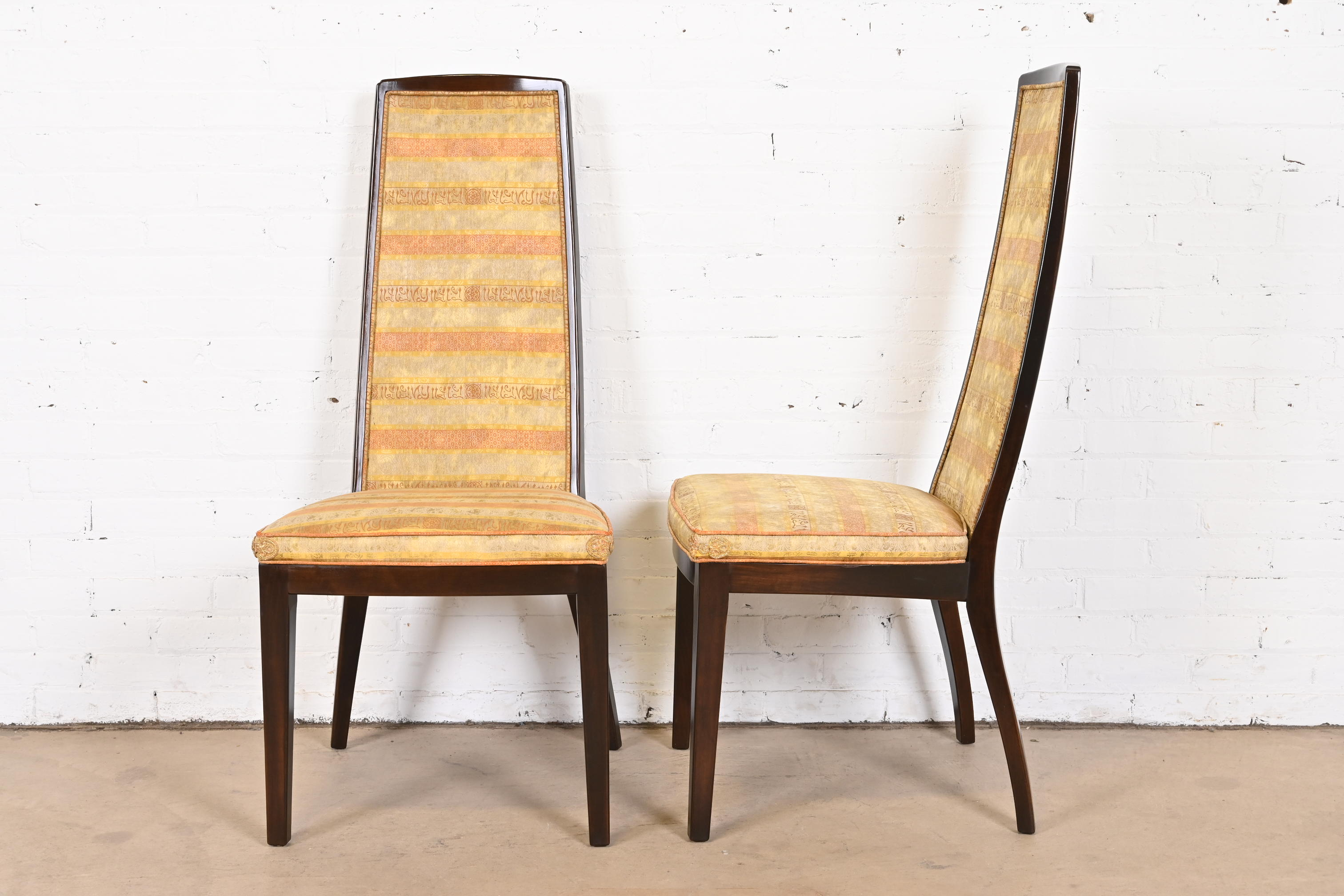 John Widdicomb Mid-Century Modern High Back Dining Chairs, Set of Six - Image 5