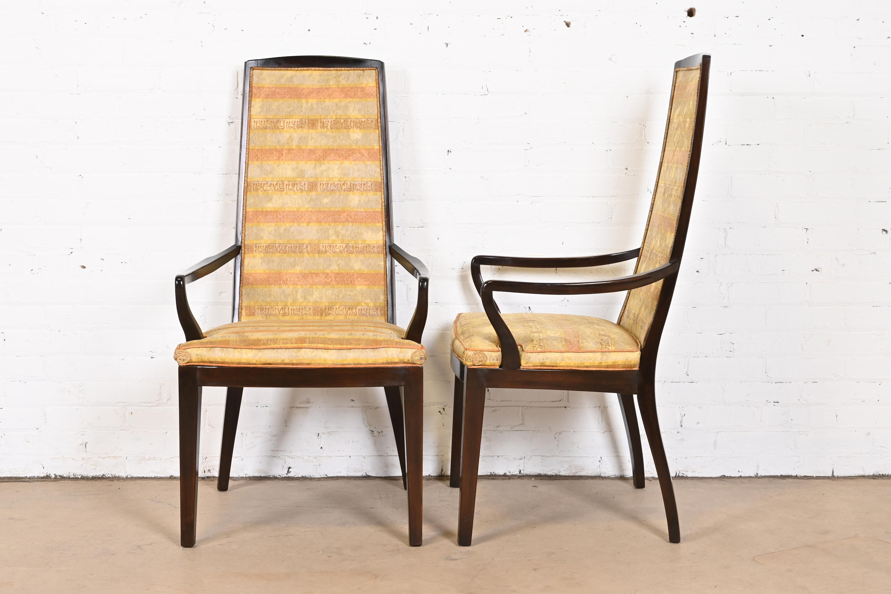 John Widdicomb Mid-Century Modern High Back Dining Chairs, Set of Six - Image 10