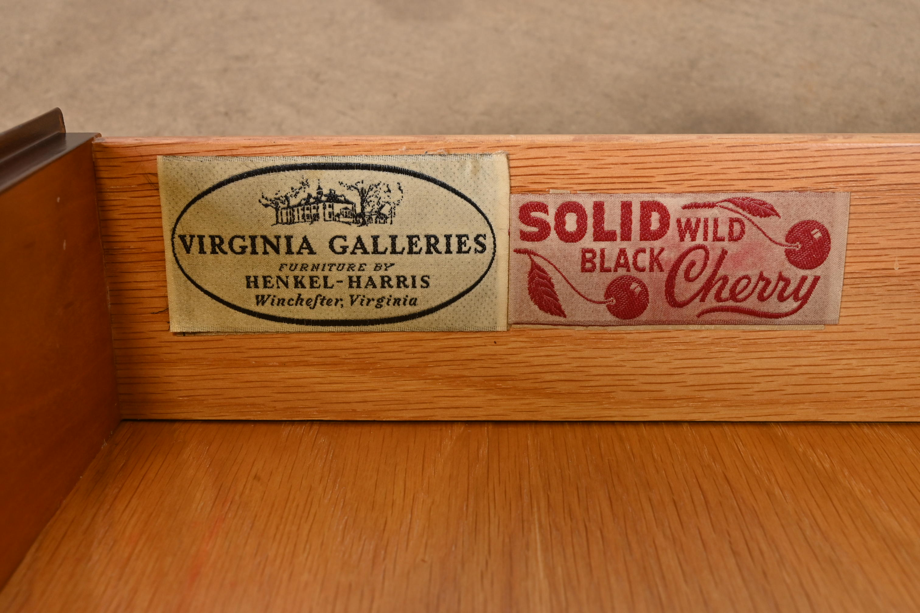 Henkel Harris American Colonial Cherry Wood Server or Bar Cabinet, Newly Restored - Image 8