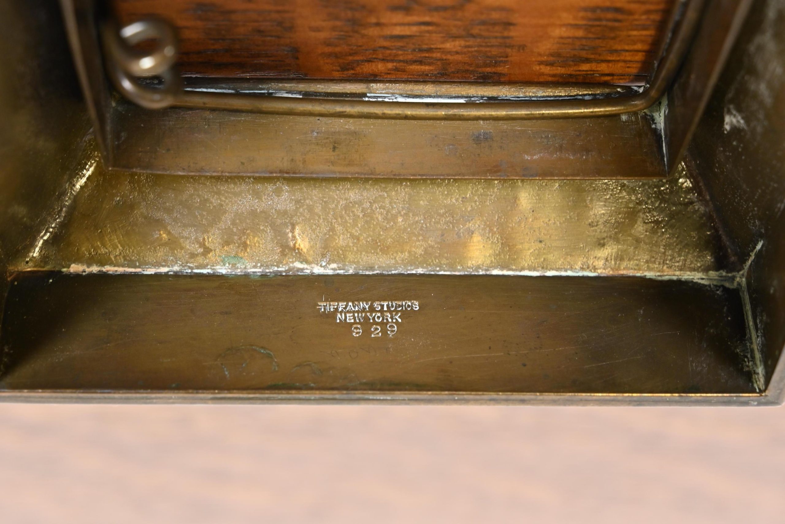 Tiffany Studios New York 'Zodiac' Bronze Desk Calendar Holder or Picture Frame, Circa 1910 - Image 12
