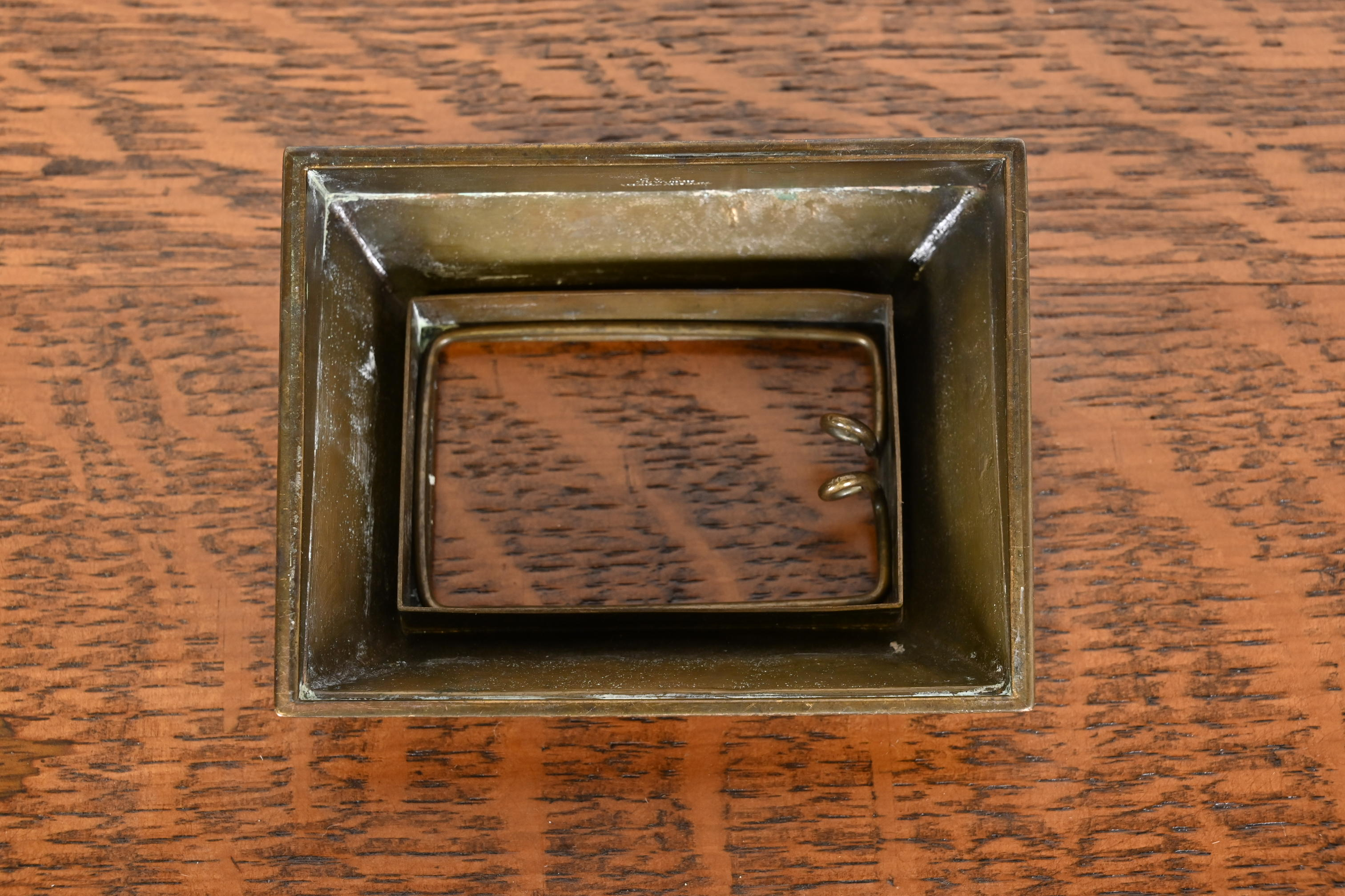 Tiffany Studios New York 'Zodiac' Bronze Desk Calendar Holder or Picture Frame, Circa 1910 - Image 11