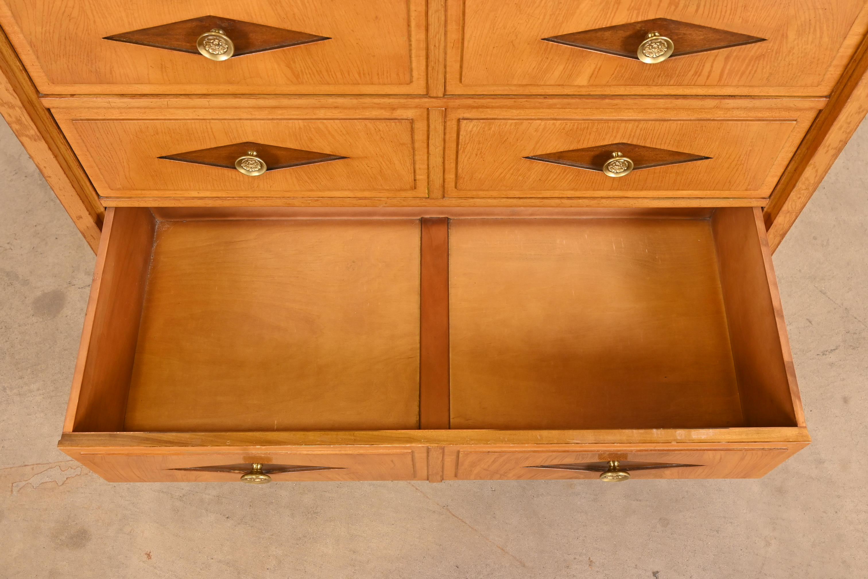 Grosfeld House Hollywood Regency Empire Mahogany Lighted Bar Cabinet - Image 6