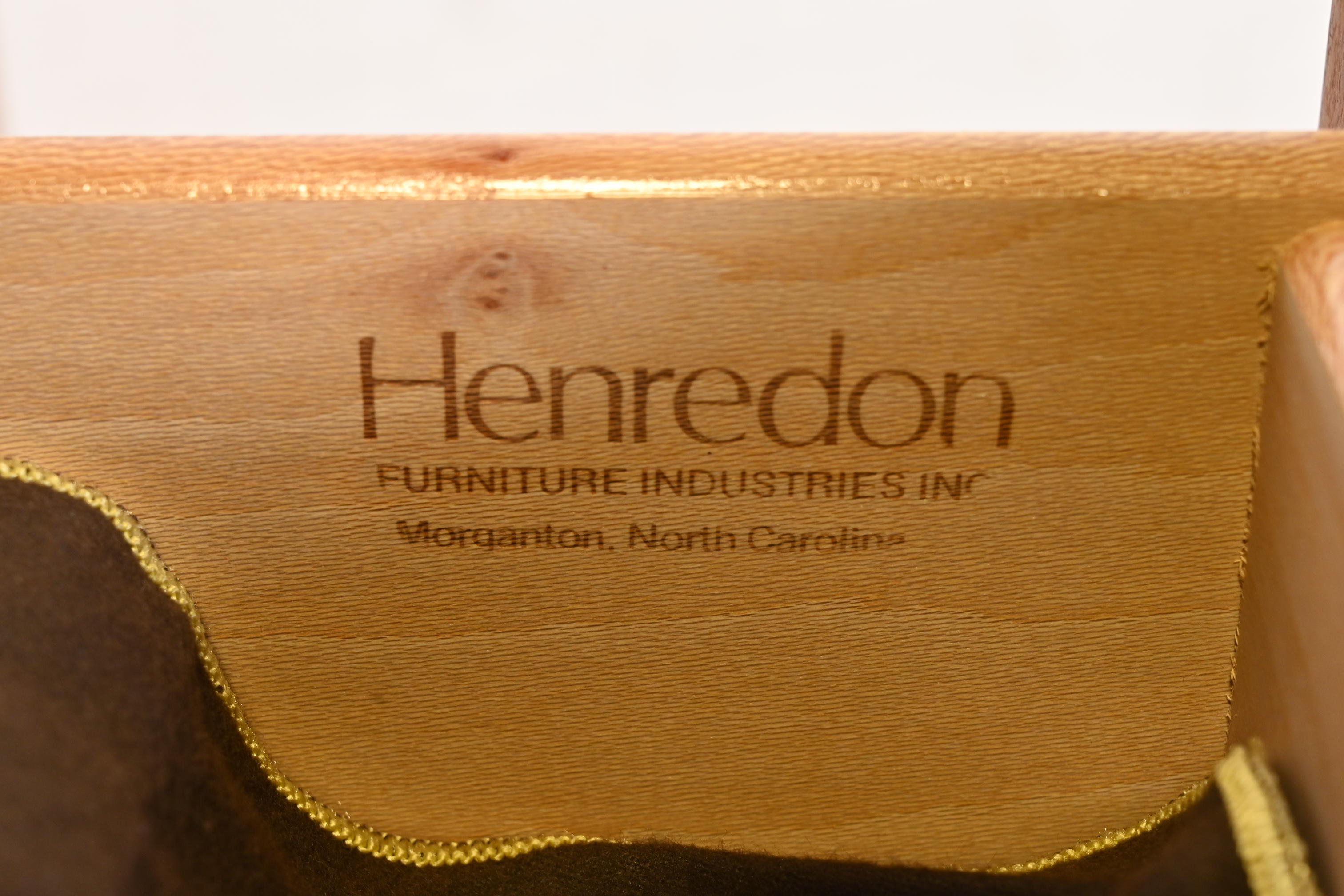 Henredon Modern French Empire Buffet Server or Bar Cabinet in Exotic Brazilian Daniella Wood - Image 8