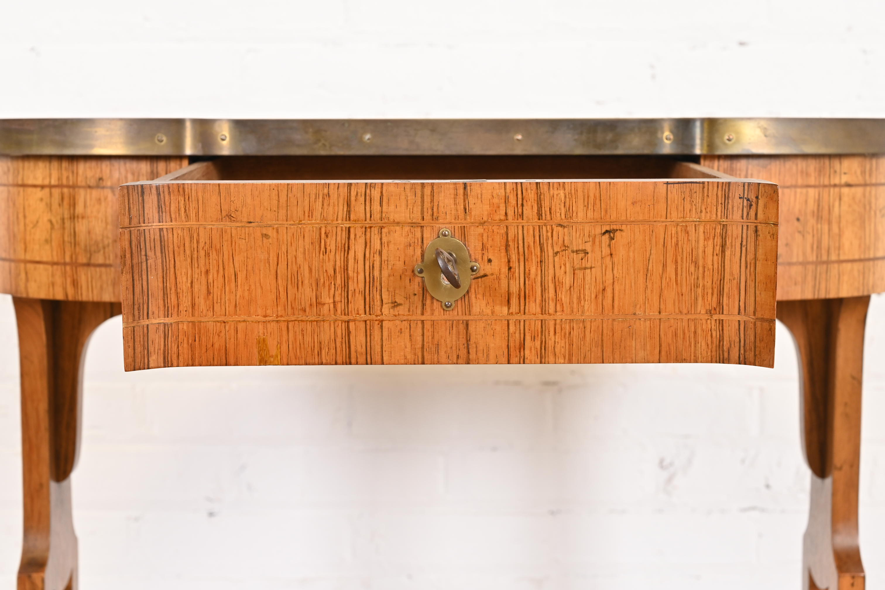 Baker Furniture English Regency Rosewood Console or Petite Writing Desk - Image 5