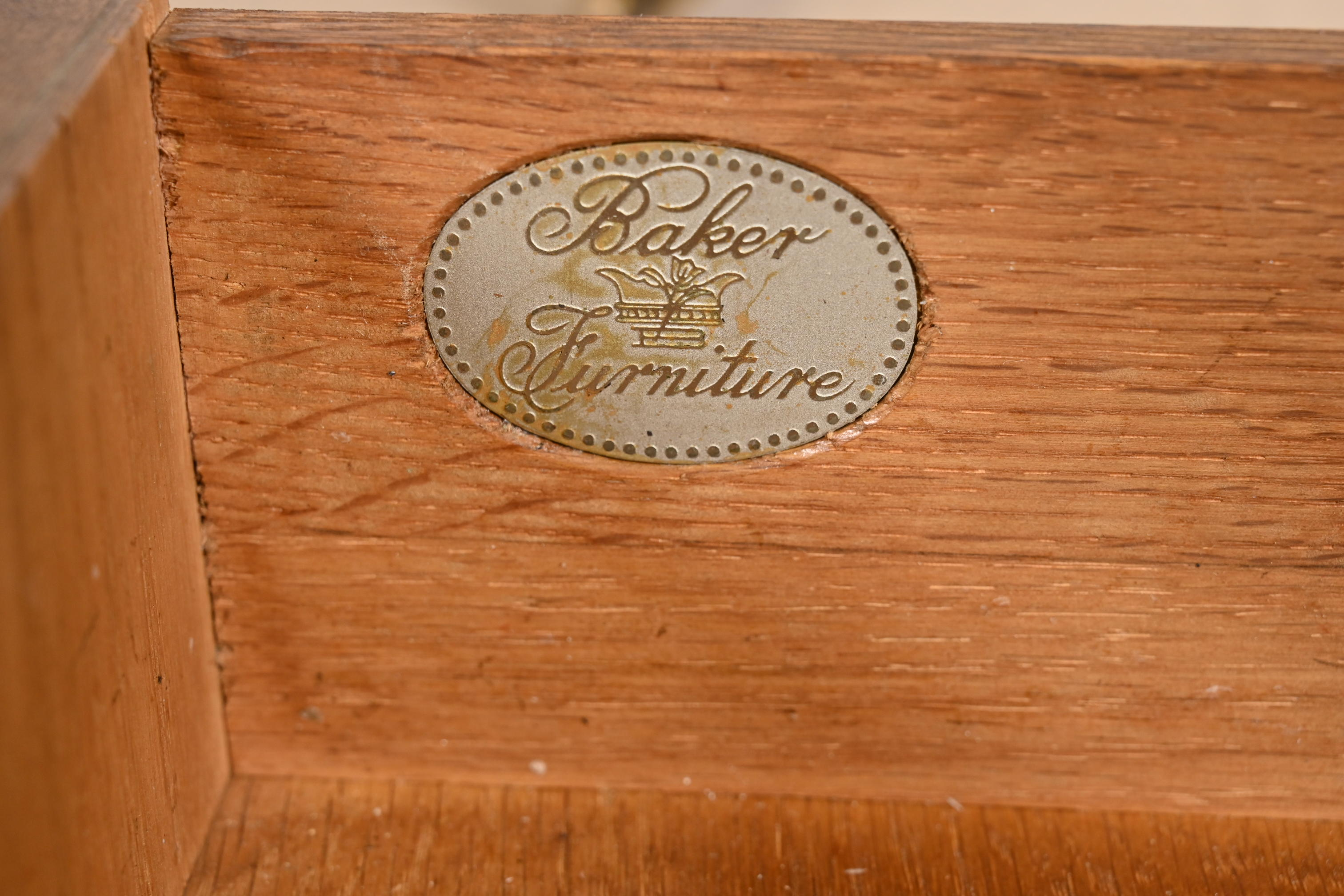 Baker Furniture English Regency Rosewood Console or Petite Writing Desk - Image 8