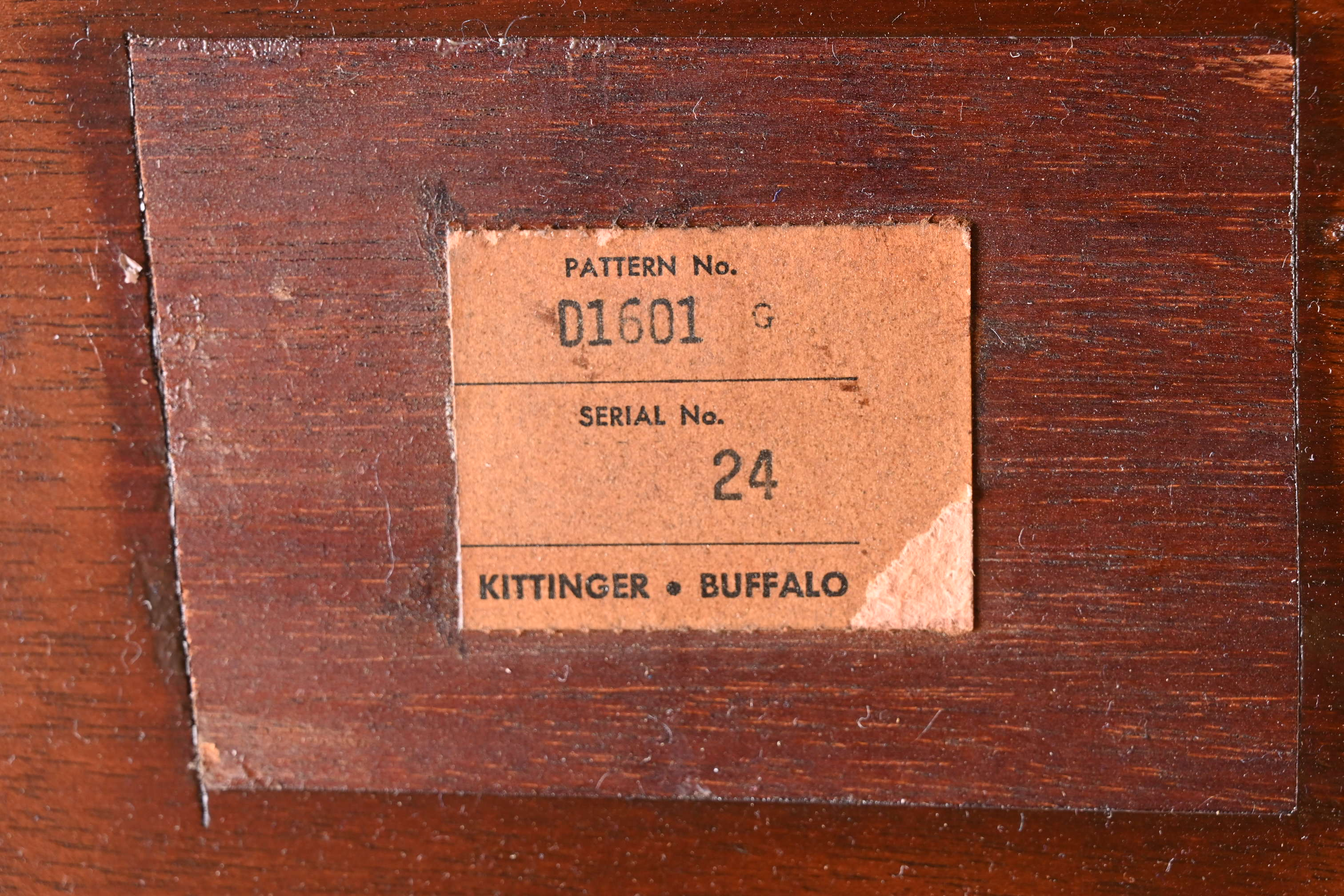 Kittinger Georgian Banded Mahogany Double Pedestal Extension Dining Table, Newly Refinished - Image 12