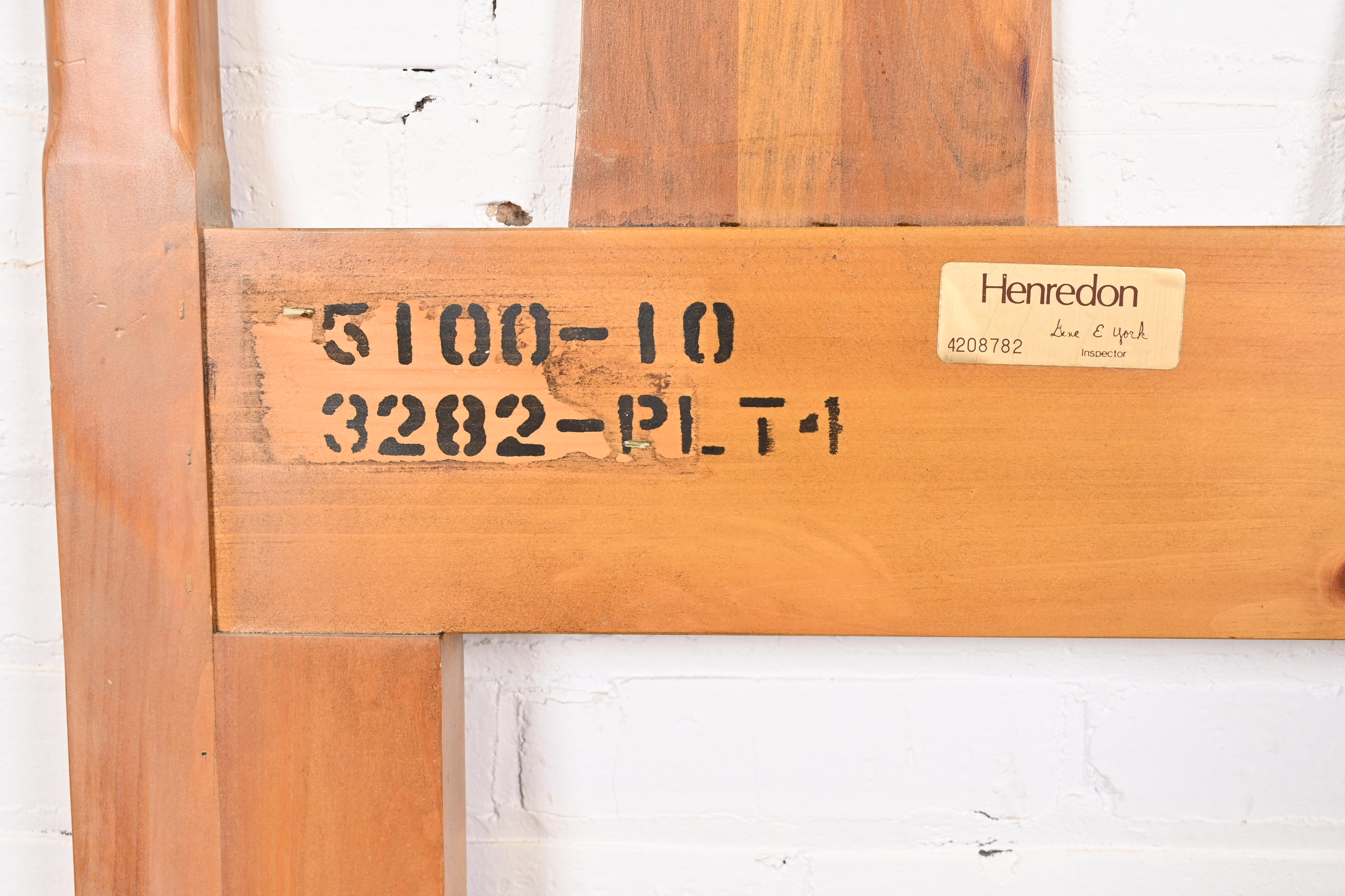Henredon Chinoiserie Solid Pine Queen Size Headboard With Dragon Motifs, Circa 1970s - Image 9