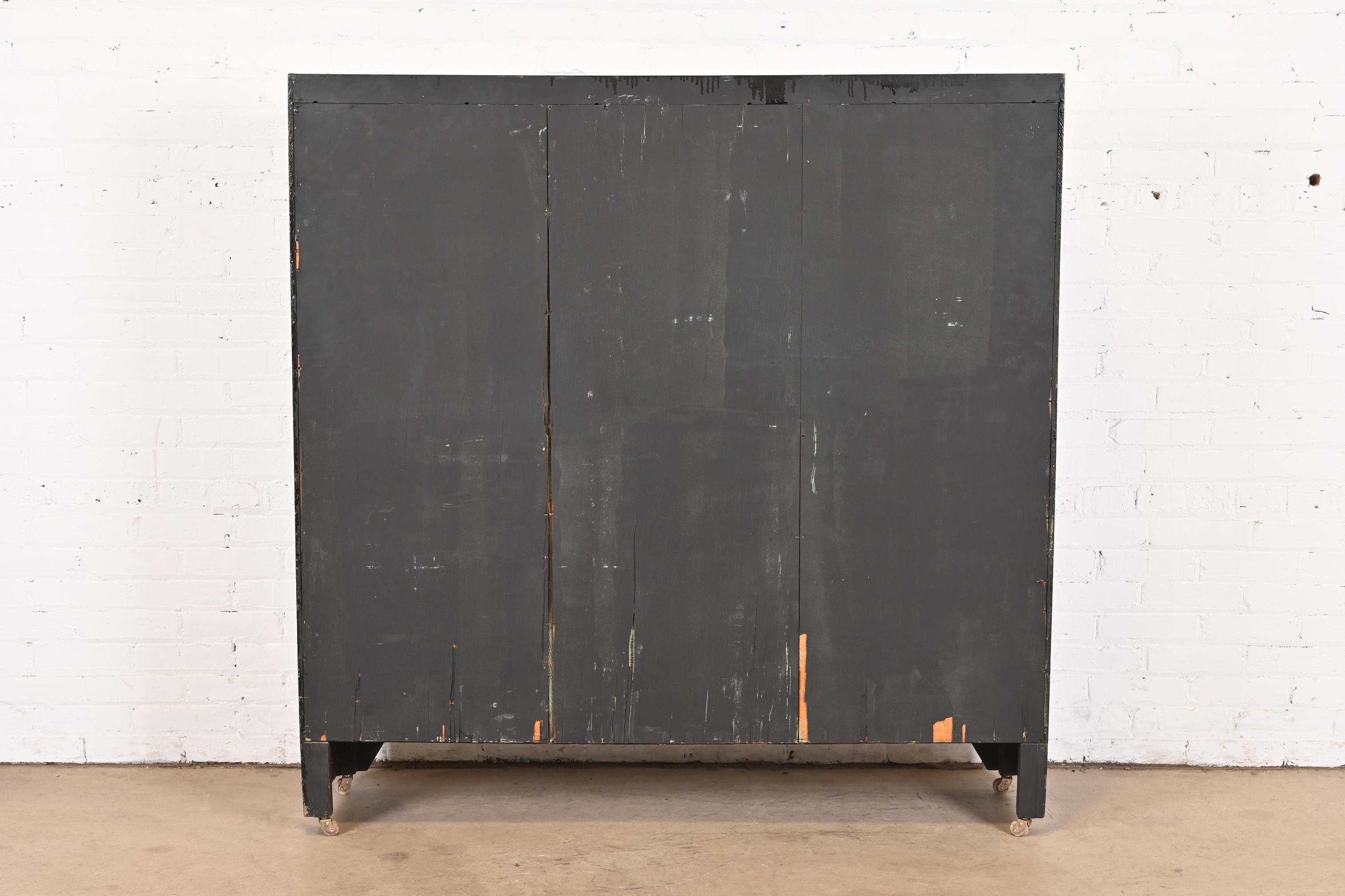 Lifetime Mission Oak Arts and Crafts Triple Bookcase, Circa 1900 - Image 9