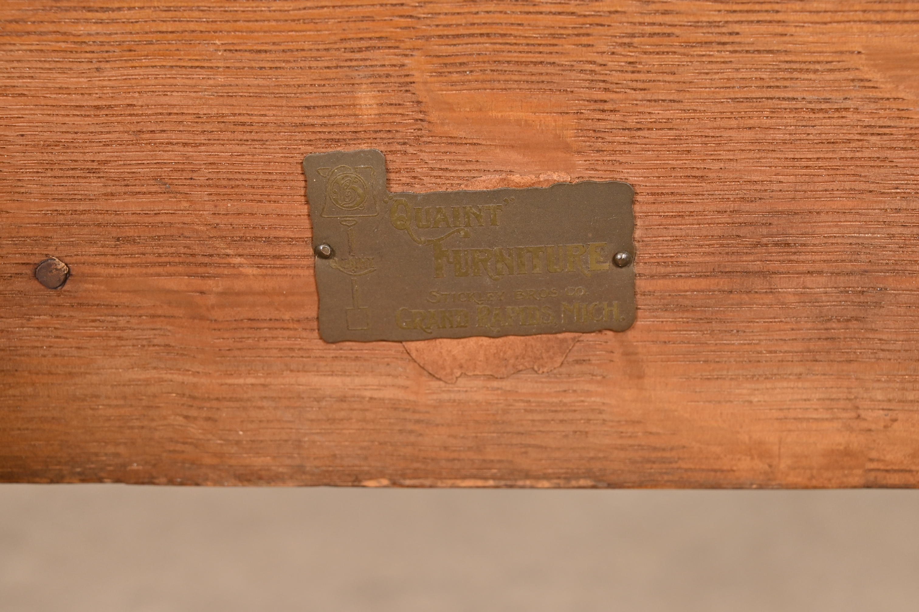 Stickley Brothers Antique Mission Oak Arts & Crafts Daybed, Newly Reupholstered - Image 11
