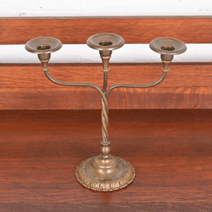 Tiffany Studios New York Bronze Three-Light Candelabrum, 1920s