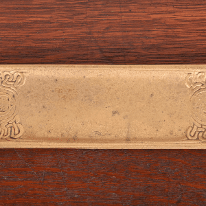 Tiffany Studios New York Zodiac Bronze Doré Pen Tray