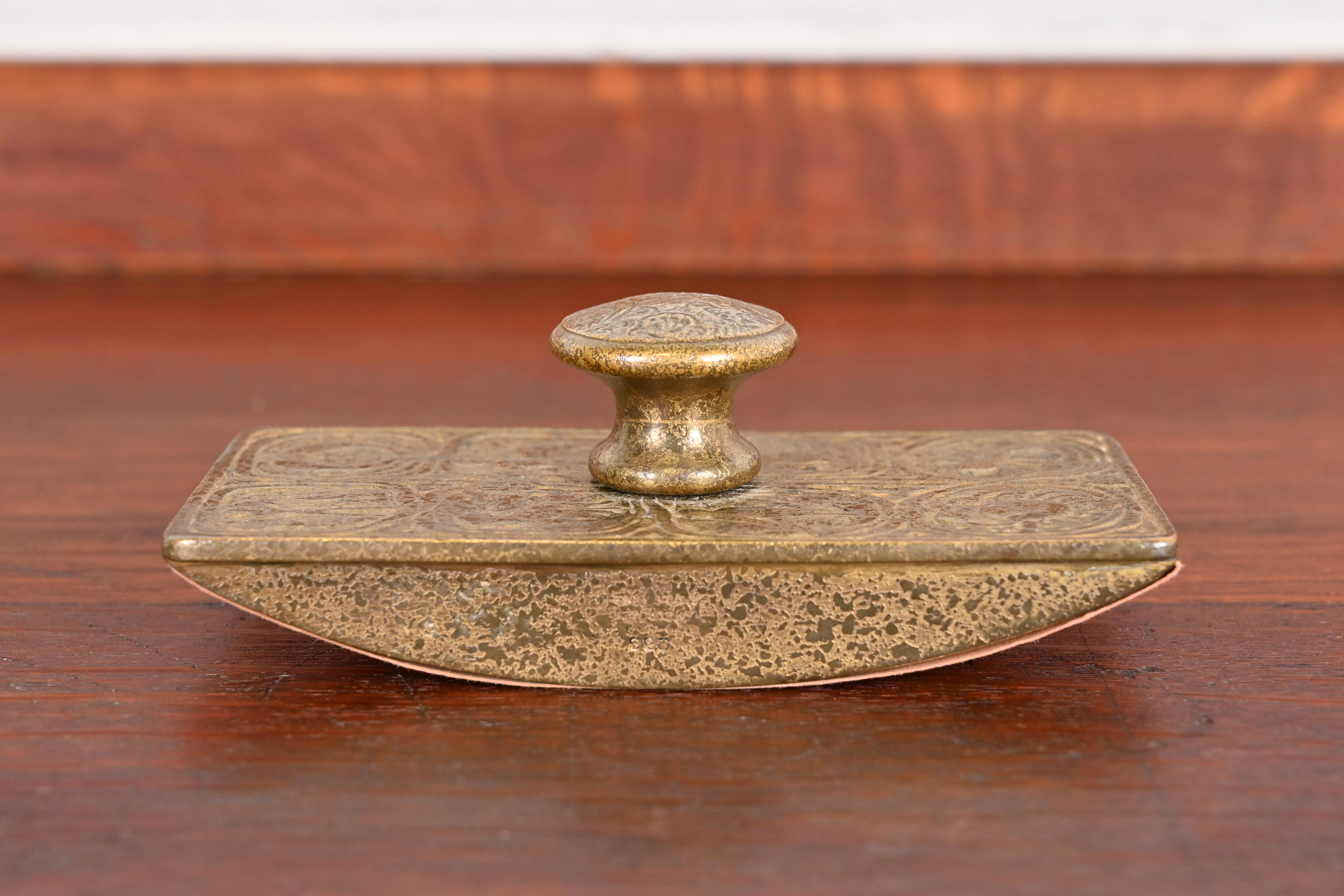 Tiffany Studios New York Zodiac Bronze Doré Rocker Blotter - Image 3