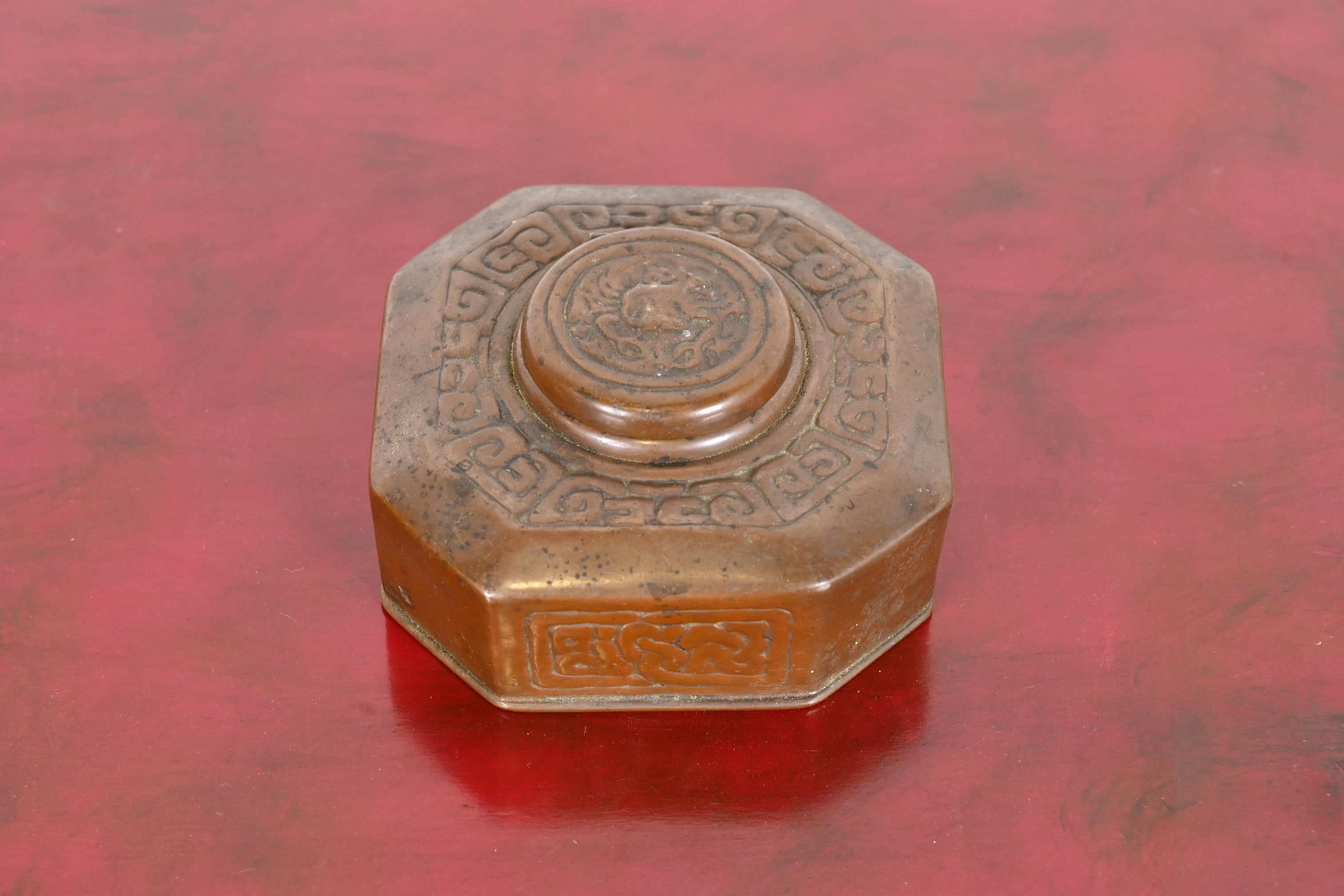 Tiffany Studios New York Zodiac Bronze Inkwell - Image 3