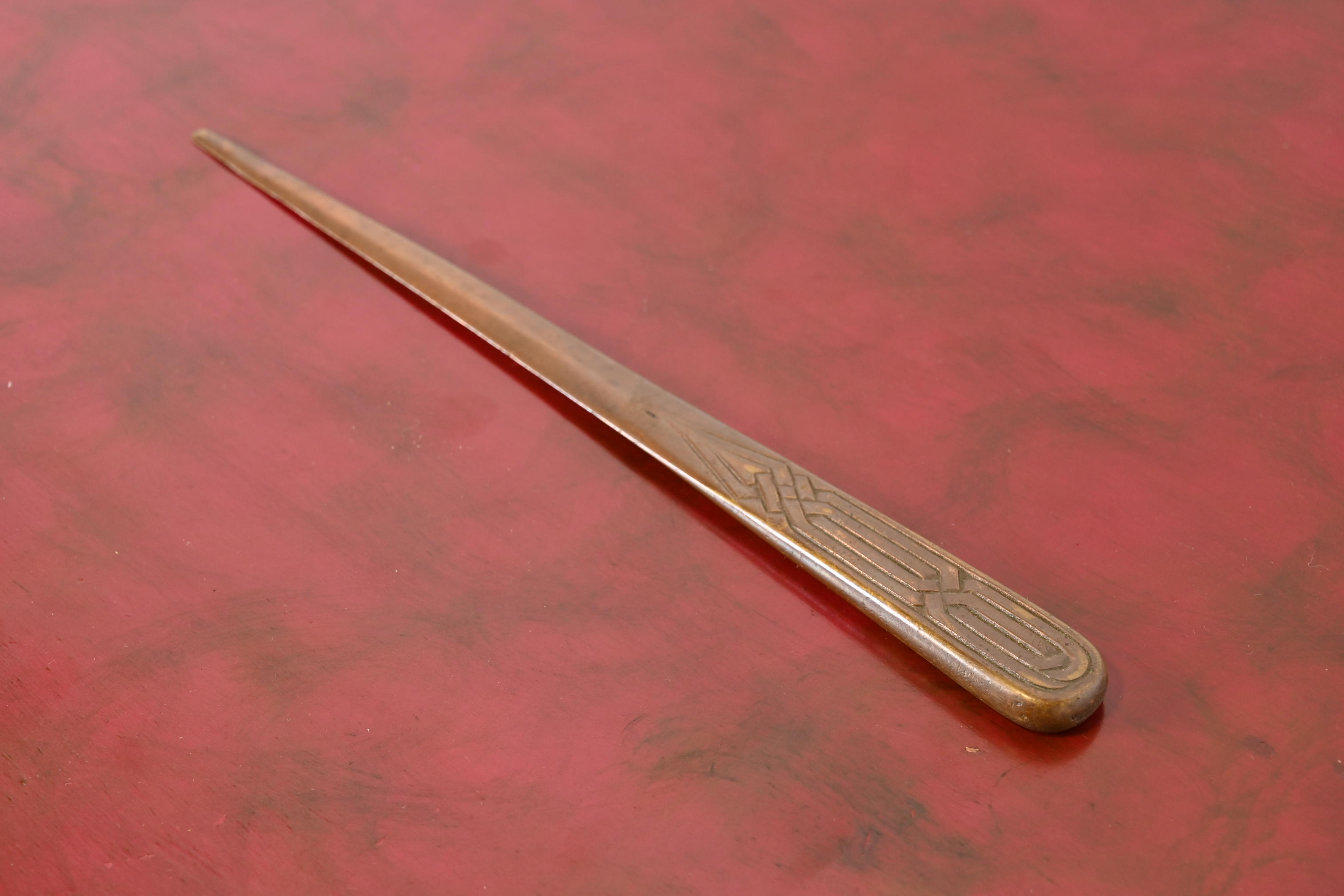 Tiffany Studios New York Zodiac Bronze Letter Opener - Image 4
