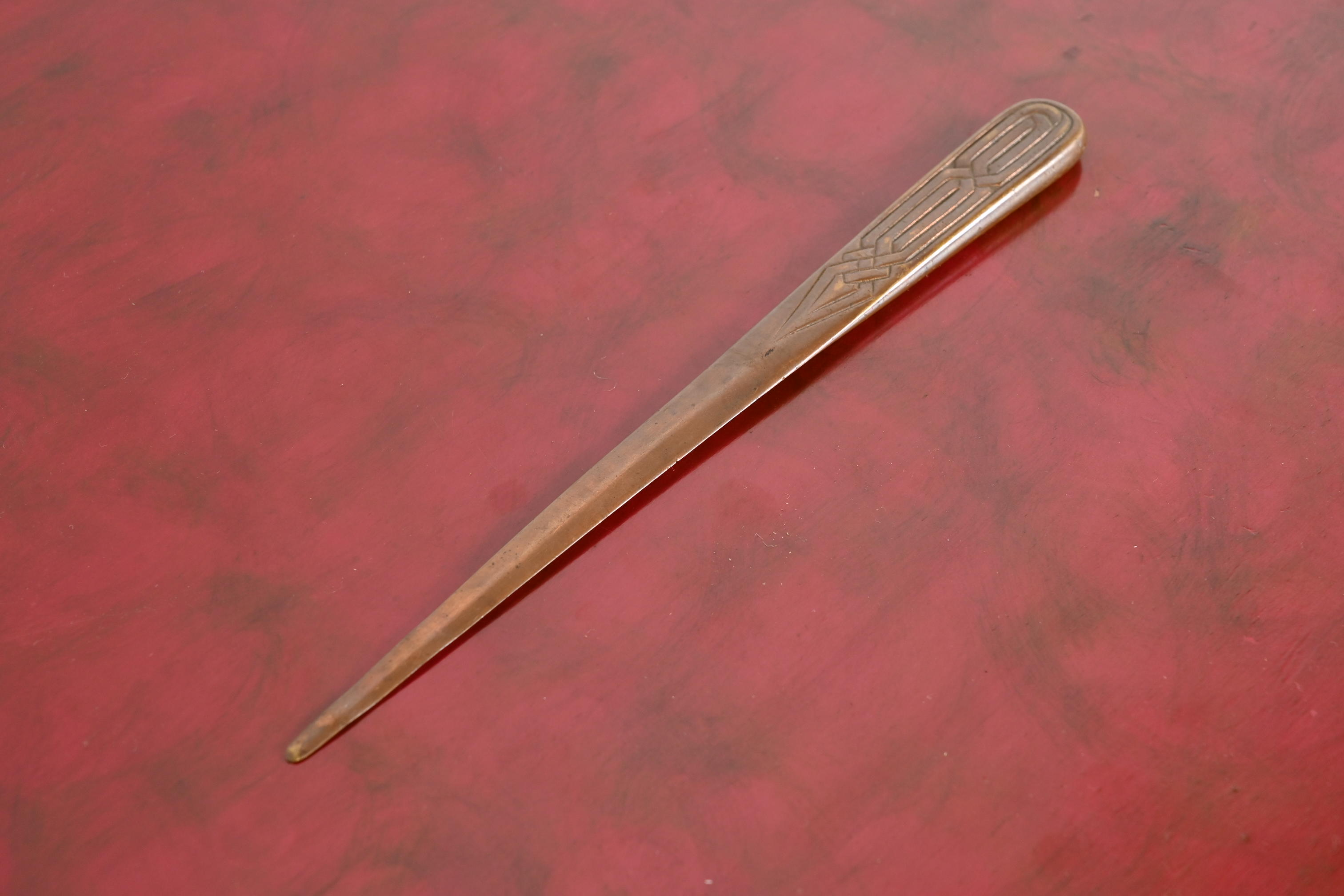 Tiffany Studios New York Zodiac Bronze Letter Opener - Image 2