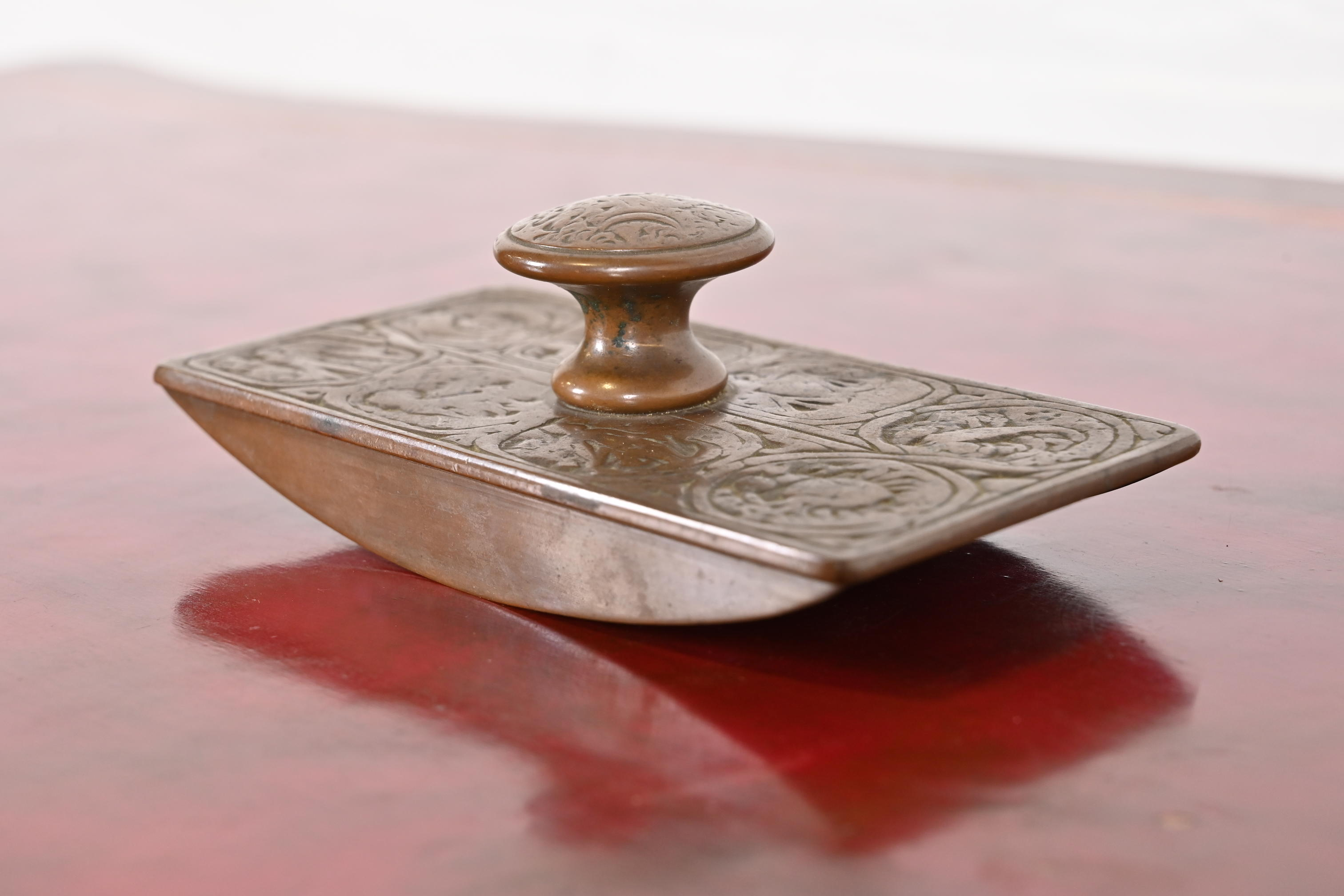 Tiffany Studios New York Zodiac Bronze Rocker Blotter - Image 5