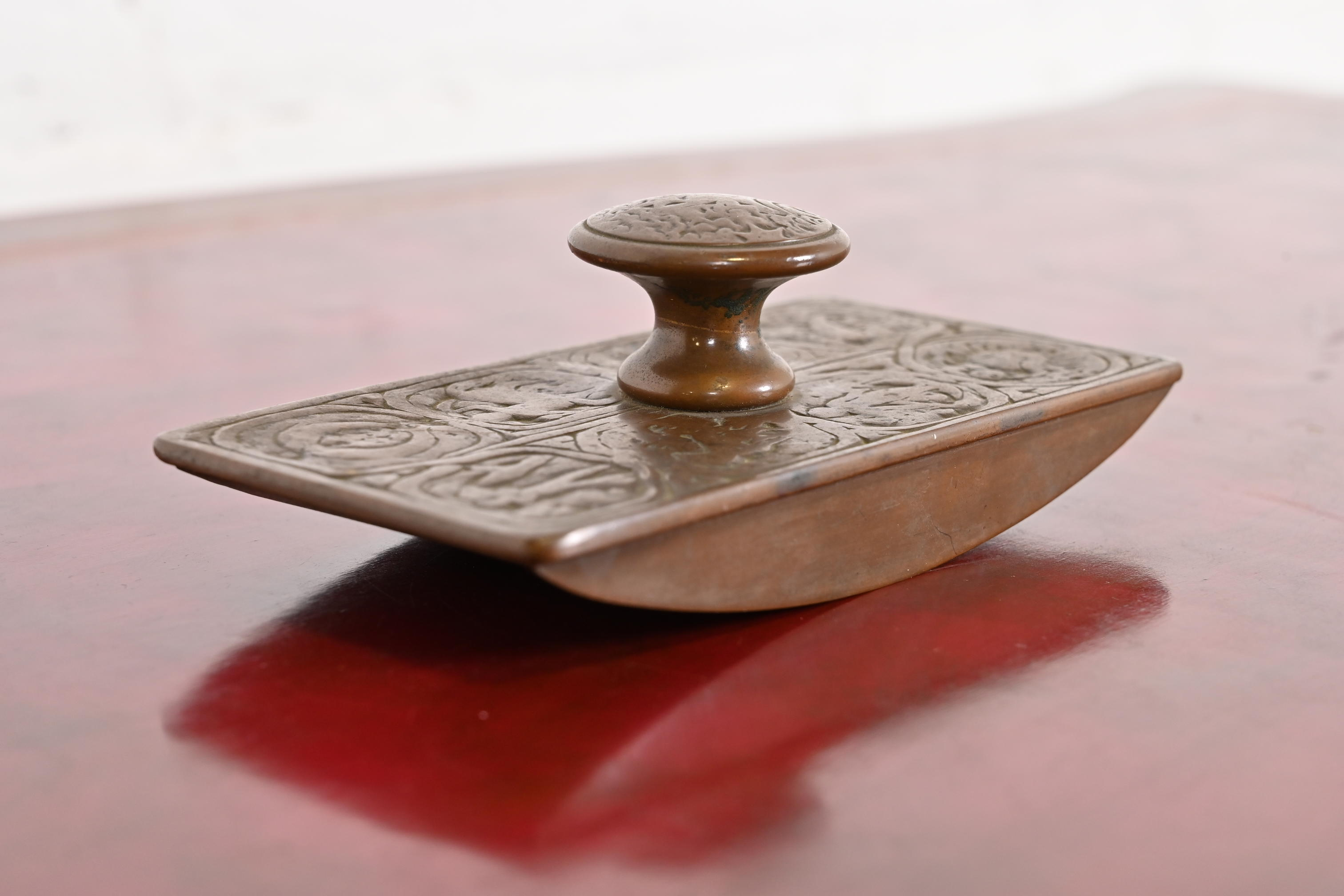 Tiffany Studios New York Zodiac Bronze Rocker Blotter - Image 2